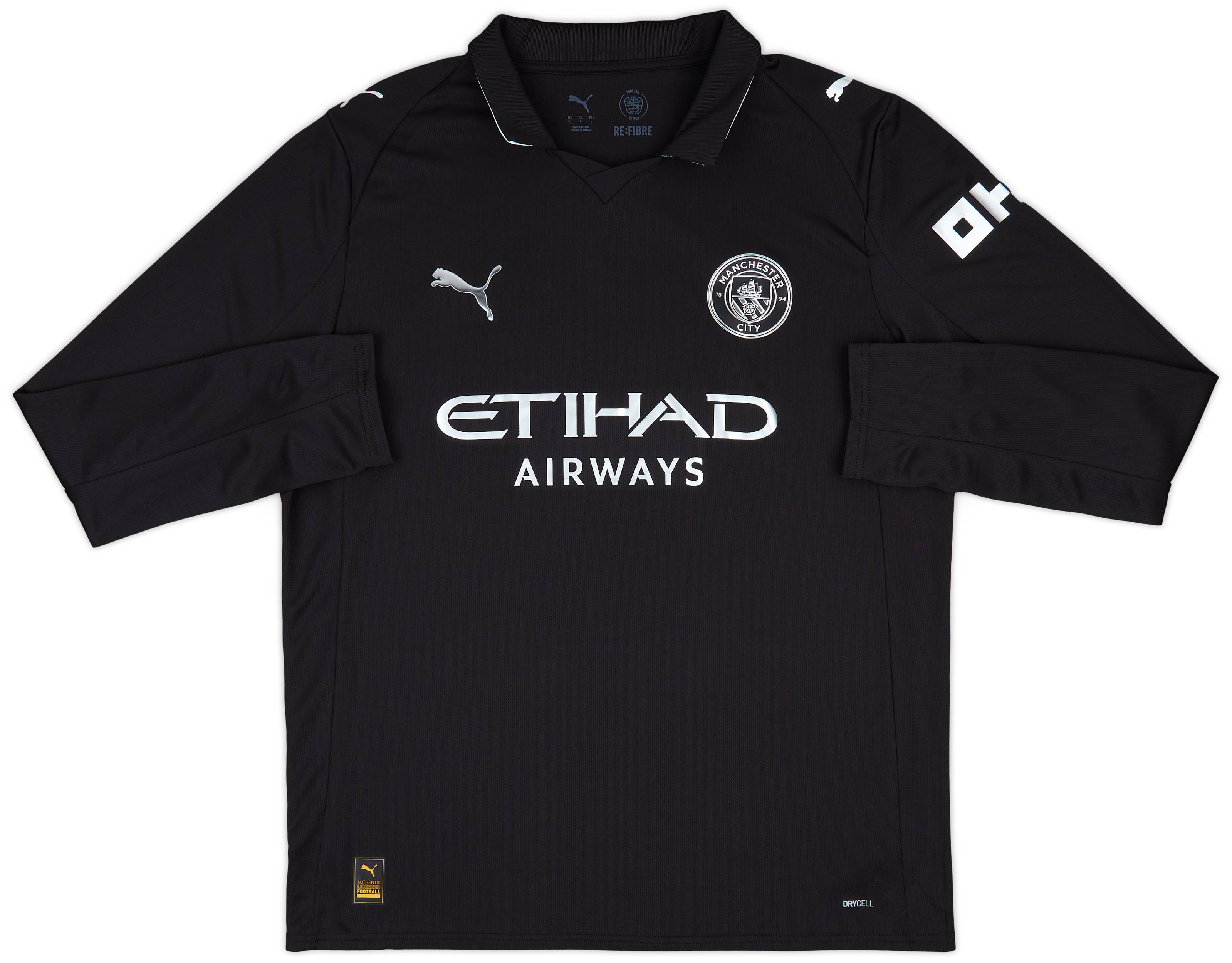 m(みち)7/21 2025-26 Manchester City Away L/S Shirt Marmoush #7
