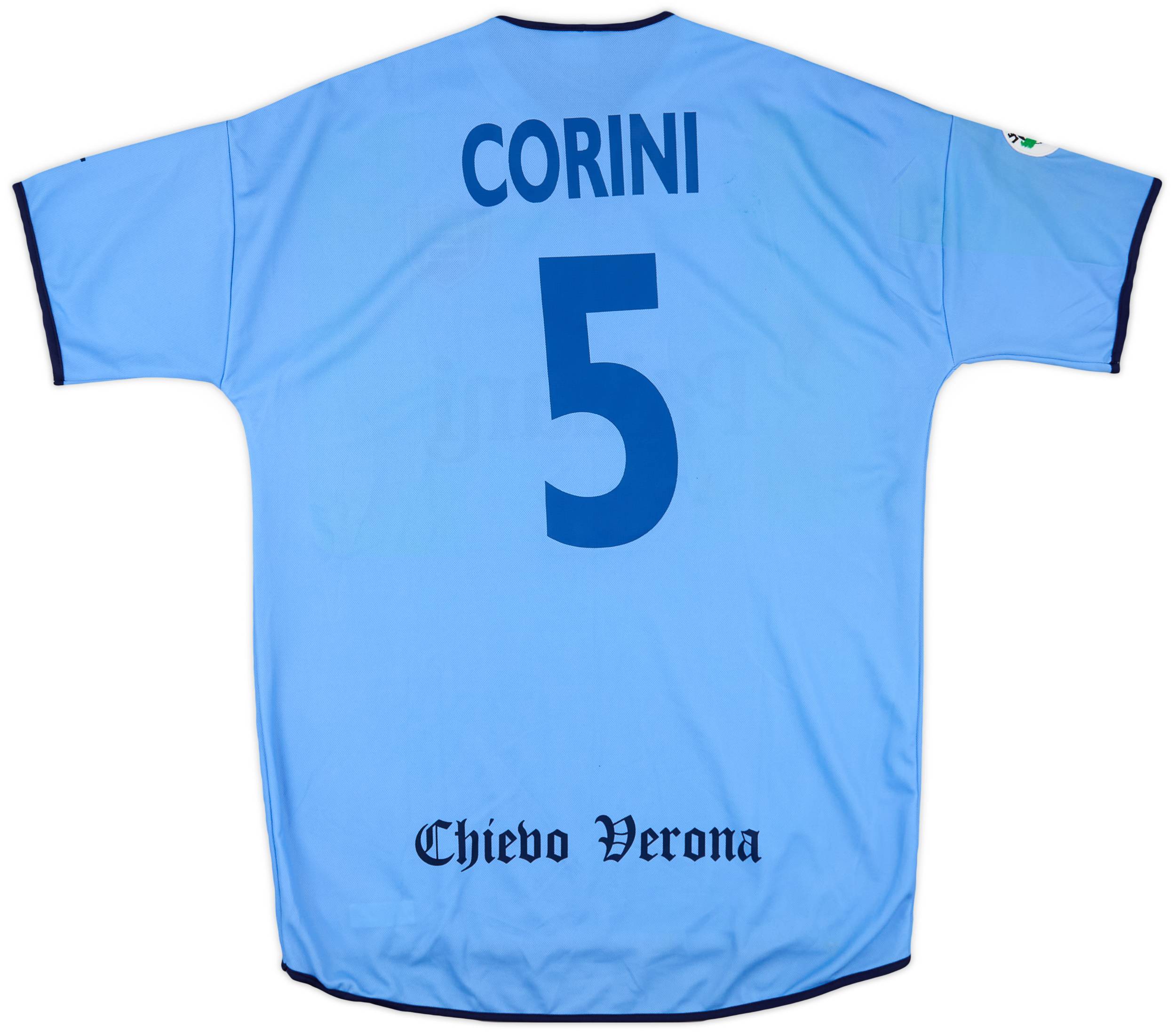 人気の新作 2001-02 Chievo Verona Match Issue Third Shirt Corini #5 ウェア