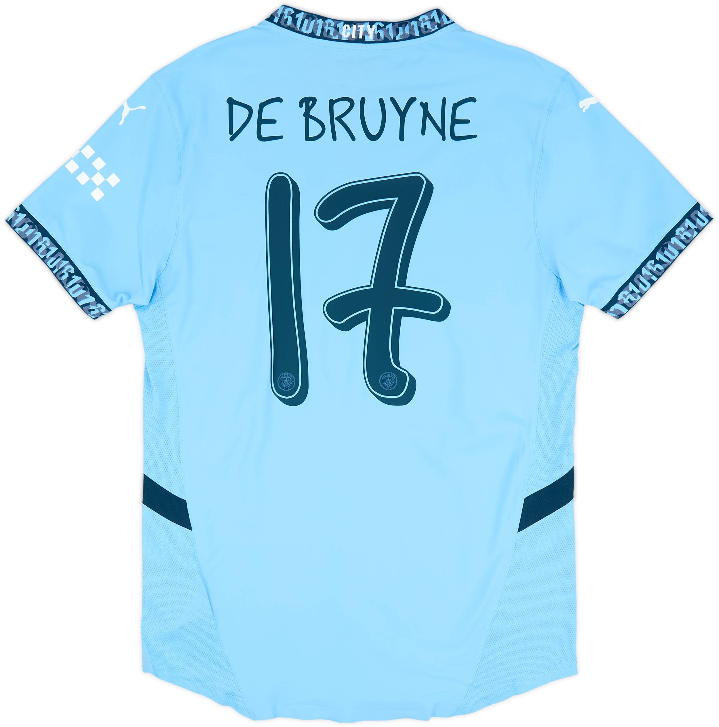 マンチェスター・シティ DE BRUYNE 17 記念モデル 2024-25 Manchester City Authentic Home Shirt De Bruyne #17