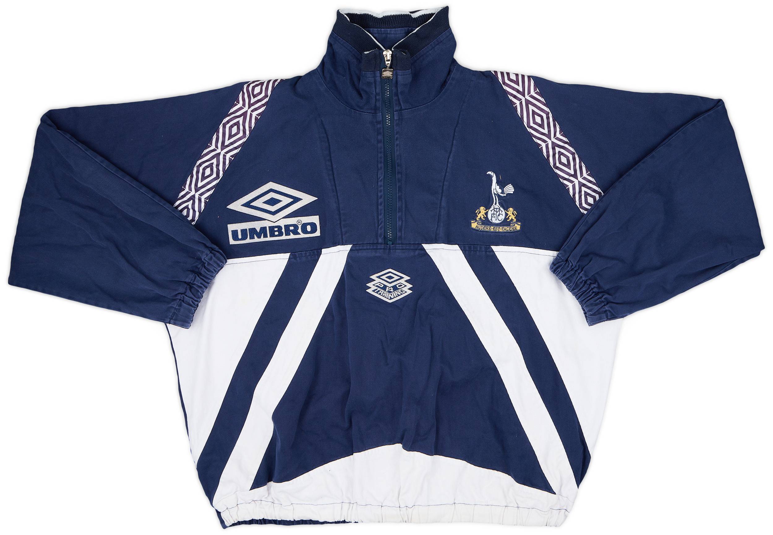 1993-95 Tottenham Umbro Drill Top - 8/10 - (M)