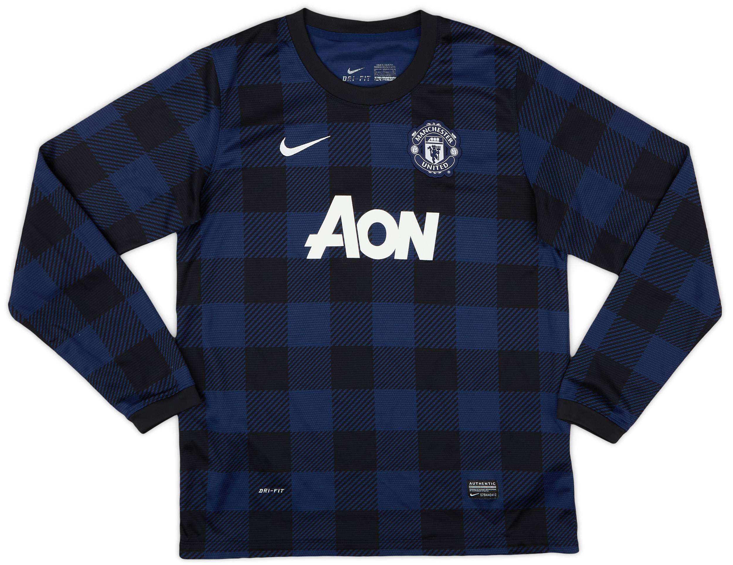 ウェア 13-14 MANCHESTER UNITED away NIKE XL 2013-14 Manchester United Away L/S Shirt - 8/10 - (XL.Boys)
