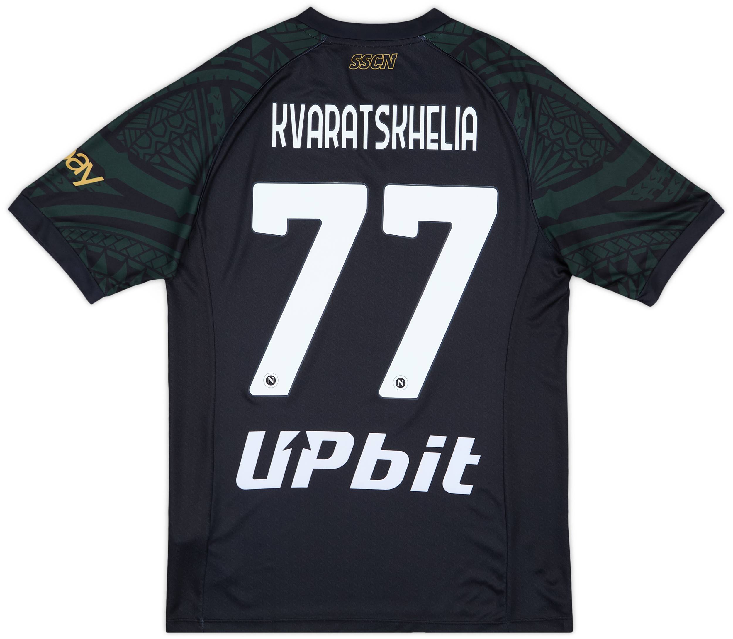 2023-24 Napoli Third Shirt Kvaratskhelia #77 (L)
