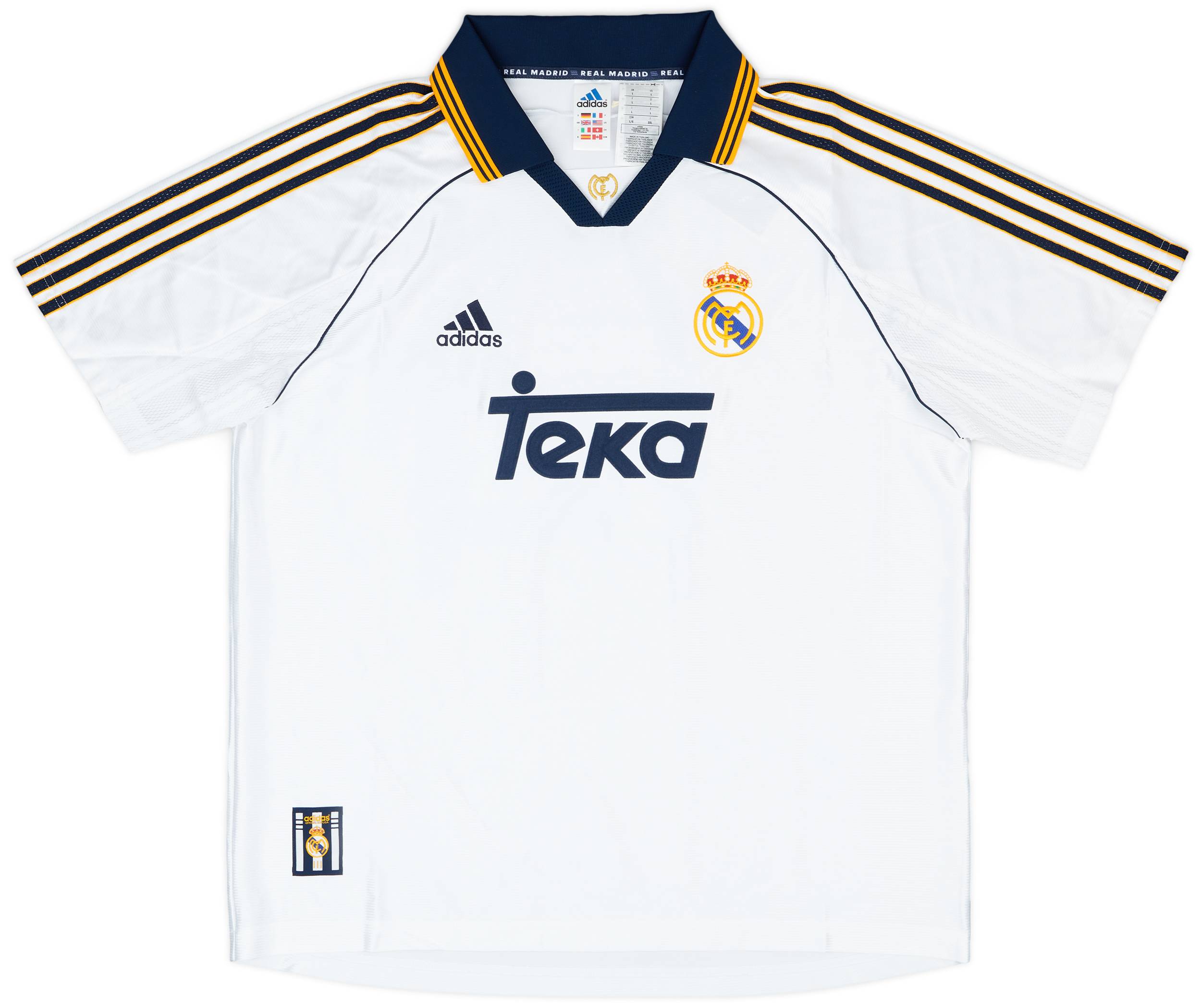2000-01 Real Madrid adidas Sweat Top - 9/10 - (M)