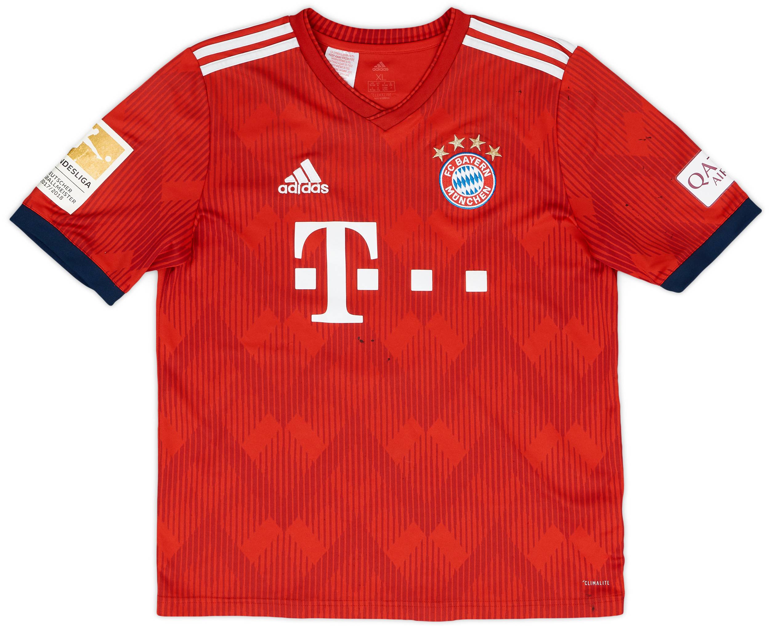 2018-19 Bayern Munich Home Shirt Thiago #6 - 5/10 - (XL.Boys)