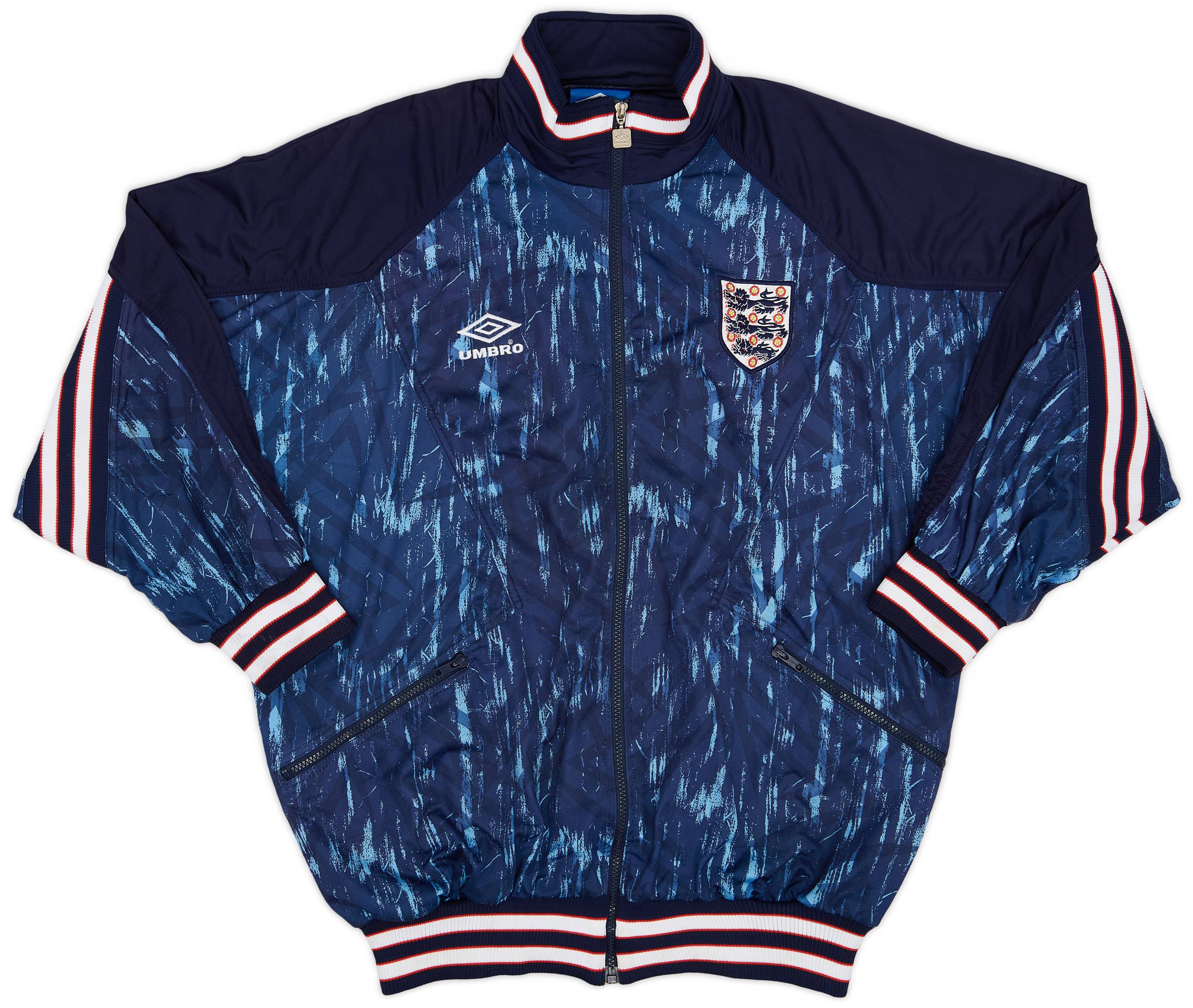 1993-95 England Umbro Track Jacket - 6/10 - (XL)