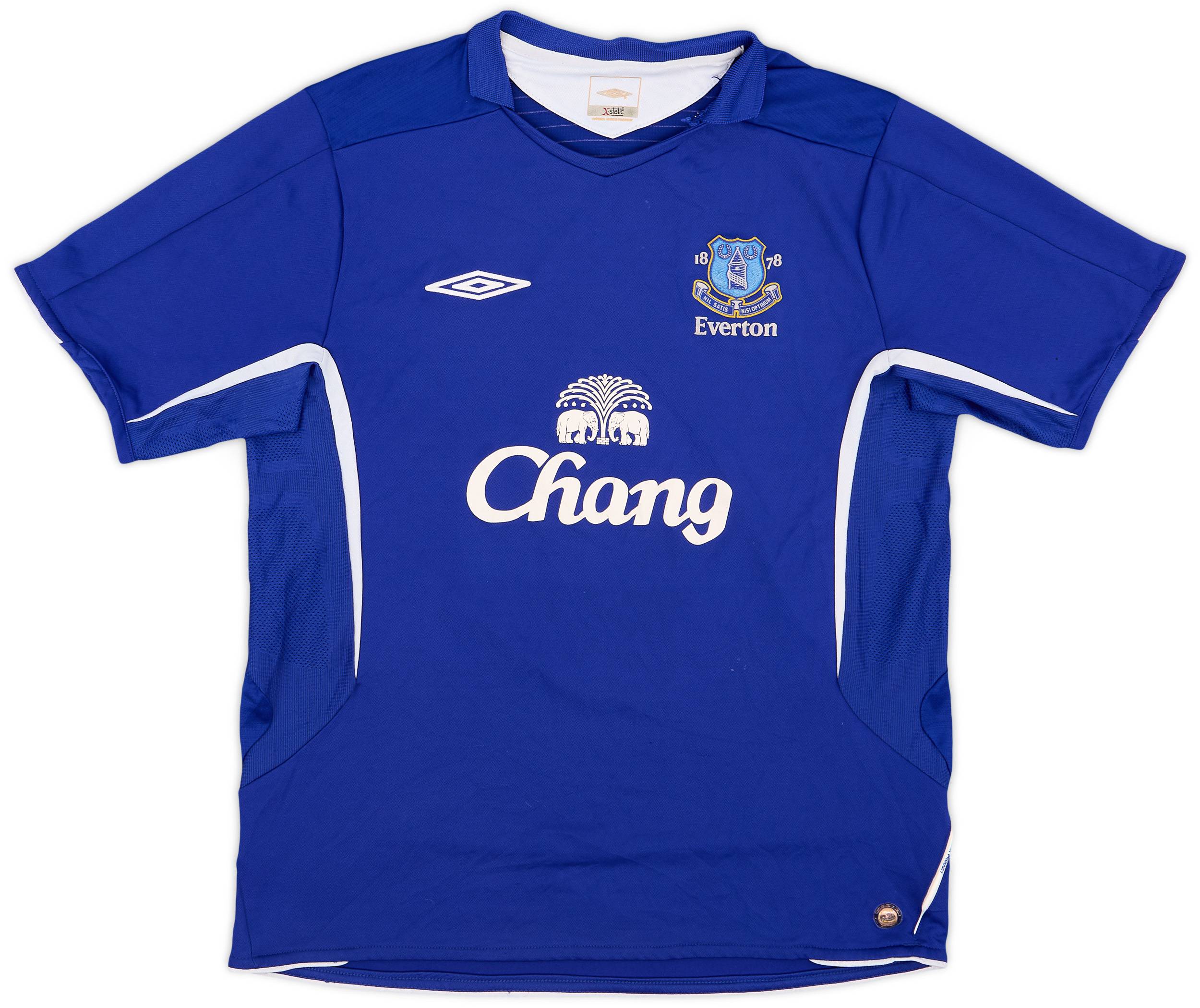 【超目玉枠】 2005-06 Everton Home Shirt Arteta #6 - 6/10 - (L) ウェア