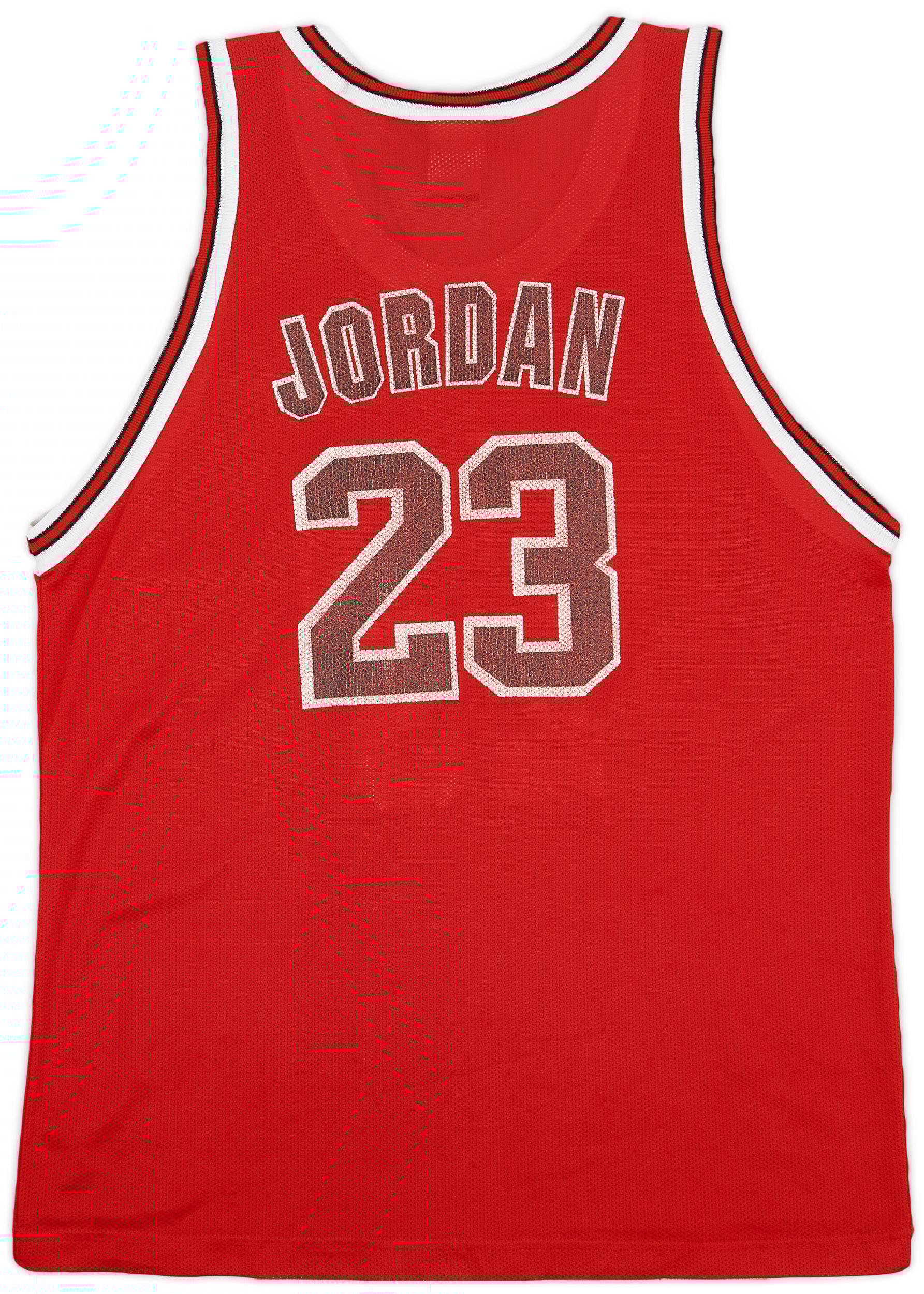 1995-98 Chicago Bulls Jordan #23 Champion Away Jersey - 5/10