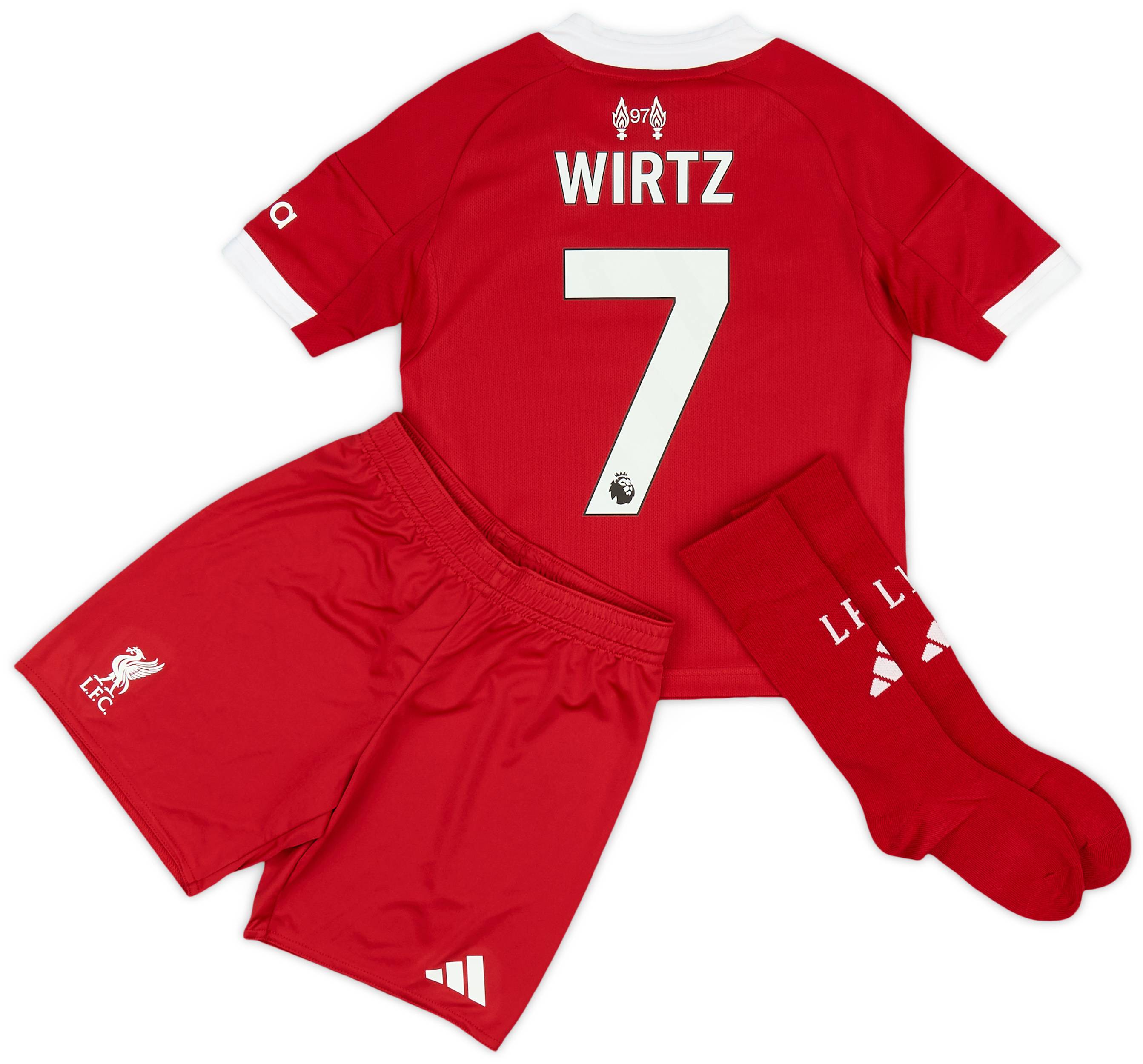 2025-26 Liverpool Home Full Kit Wirtz #7 (Little Kids)