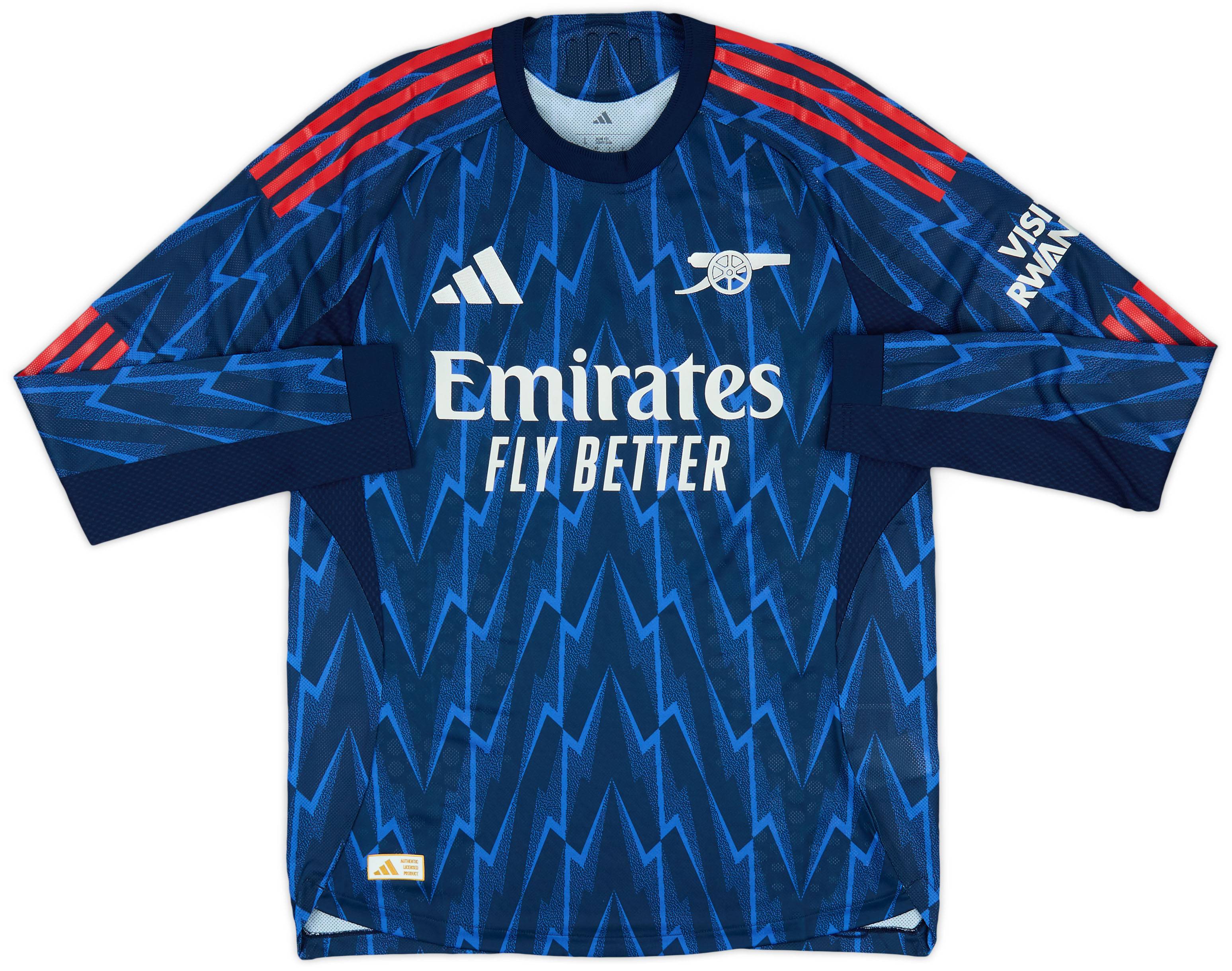 2025-26 Arsenal Authentic Away L/S Shirt Saka #7