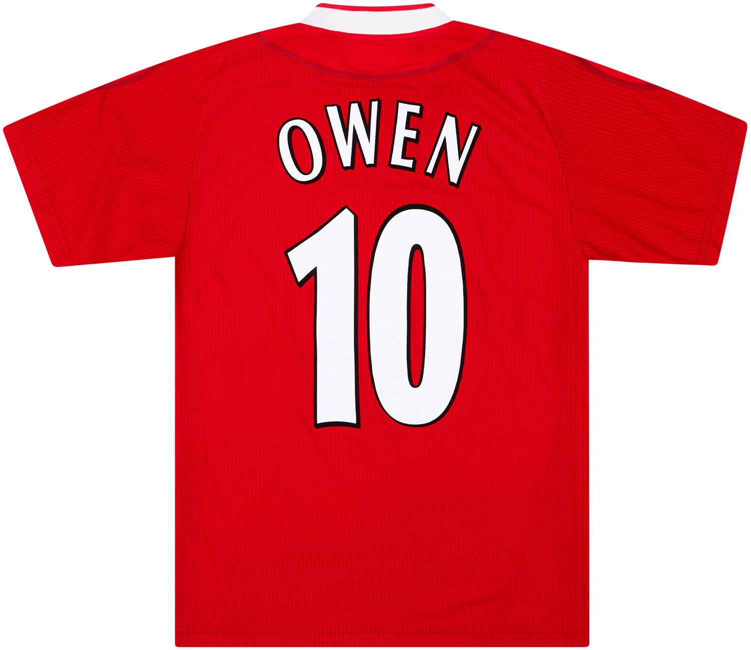 2002-04 Liverpool Home Shirt Owen #10 - 6/10 - XXL