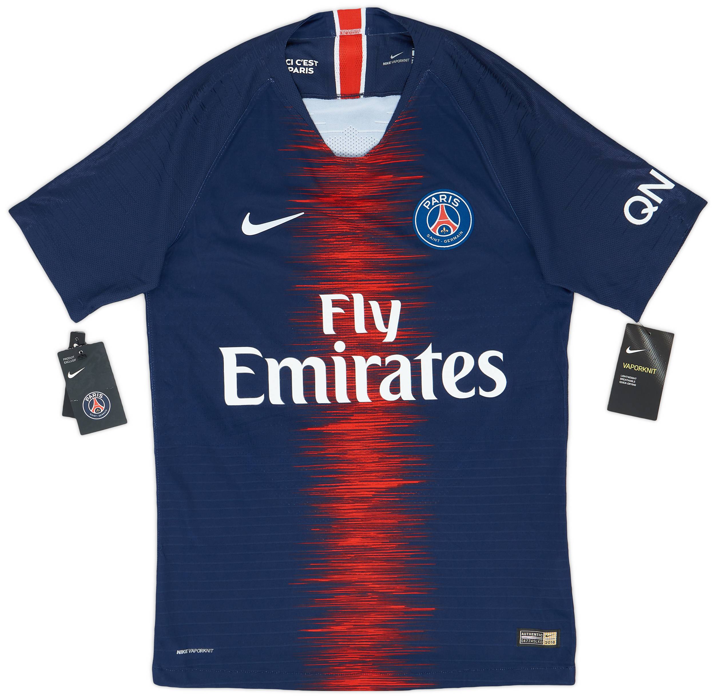 【レビューで送料無料】 2018-19 Paris (S) #6 Verratti Shirt Home Authentic Saint-Germain ウェア