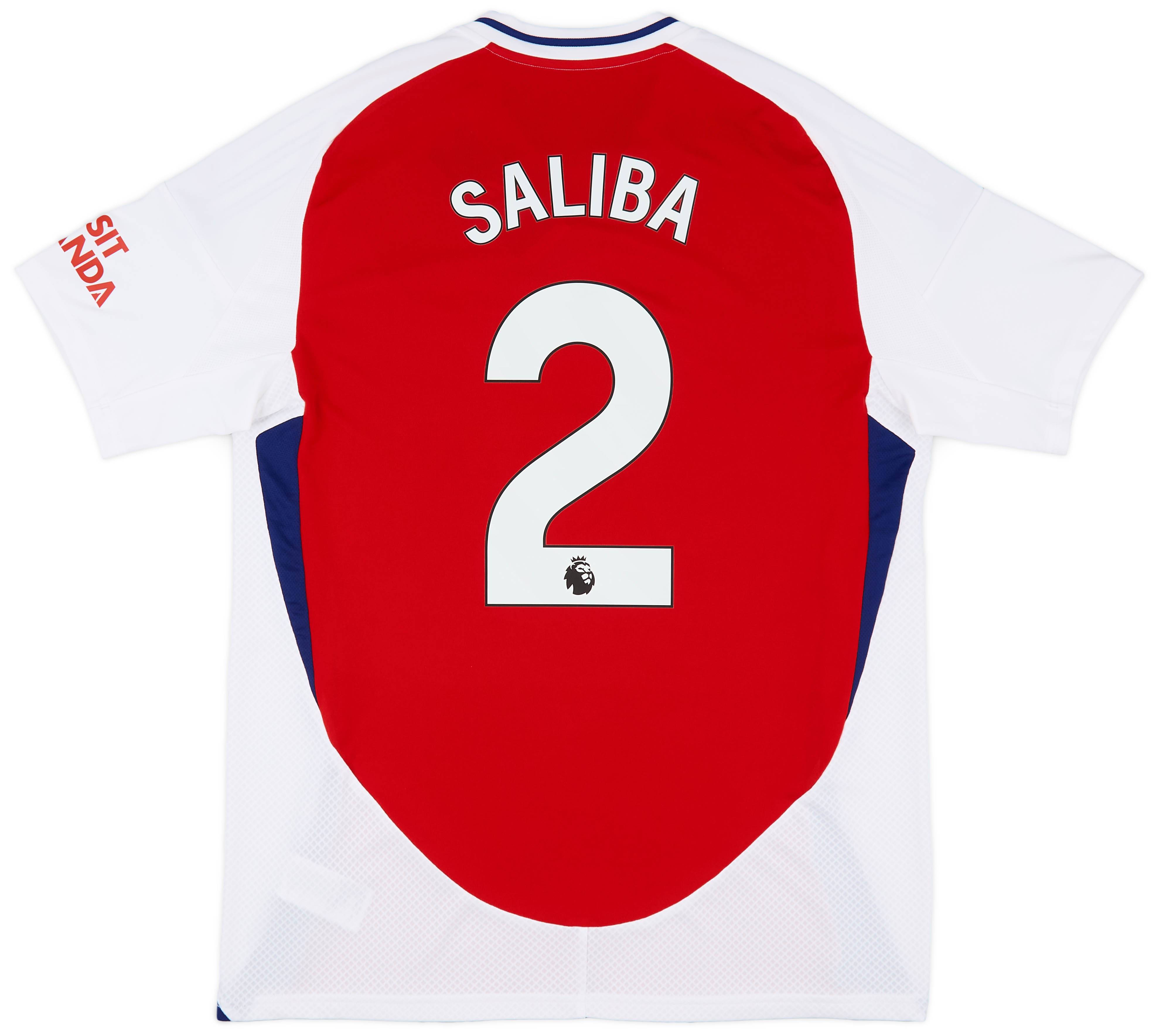 Saliba n°2 home jersey Arsenal 2023/24 - Arsenal FC