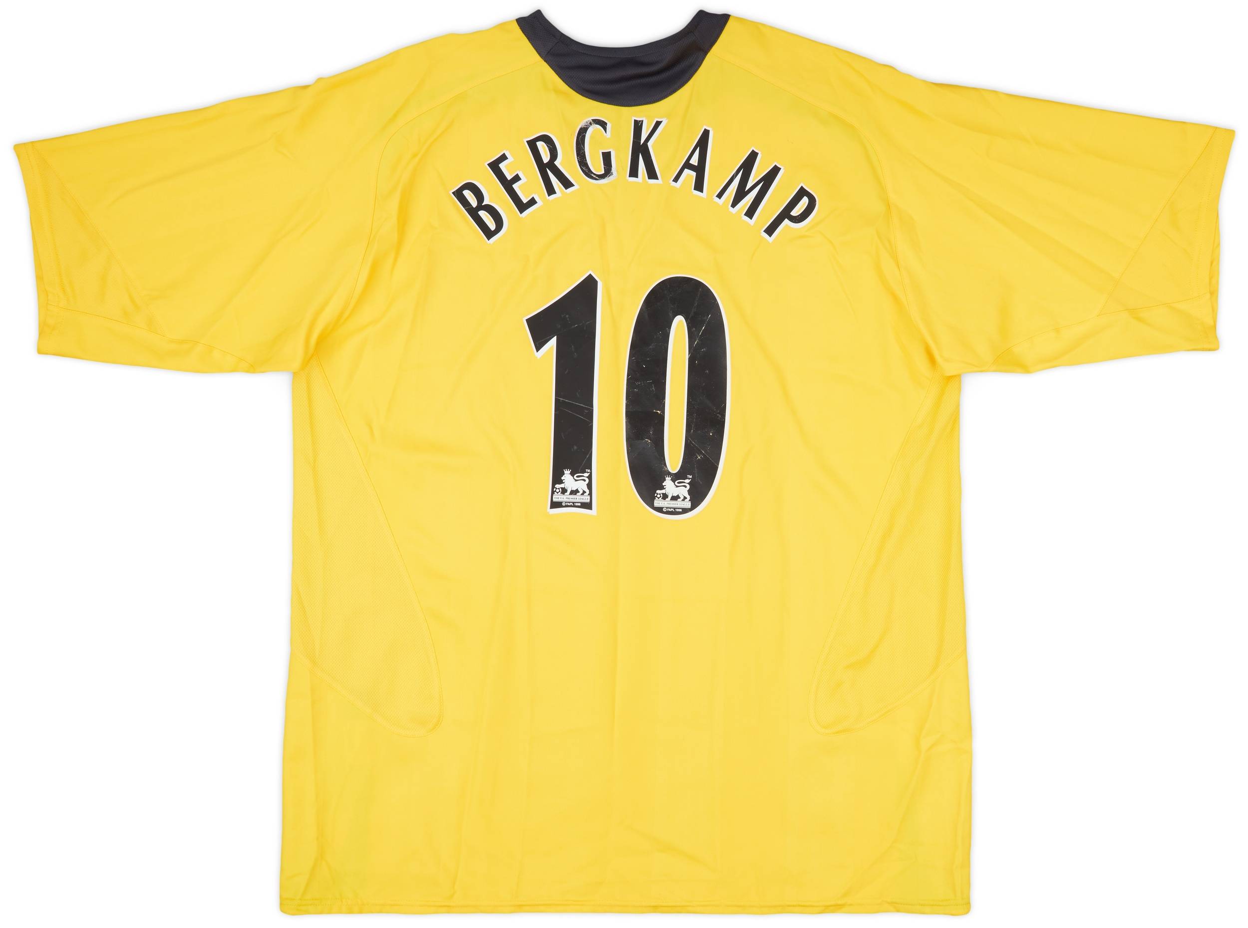 Bergkamp 10 L Arsenal 2004 05 Away Football Shirt Jersey