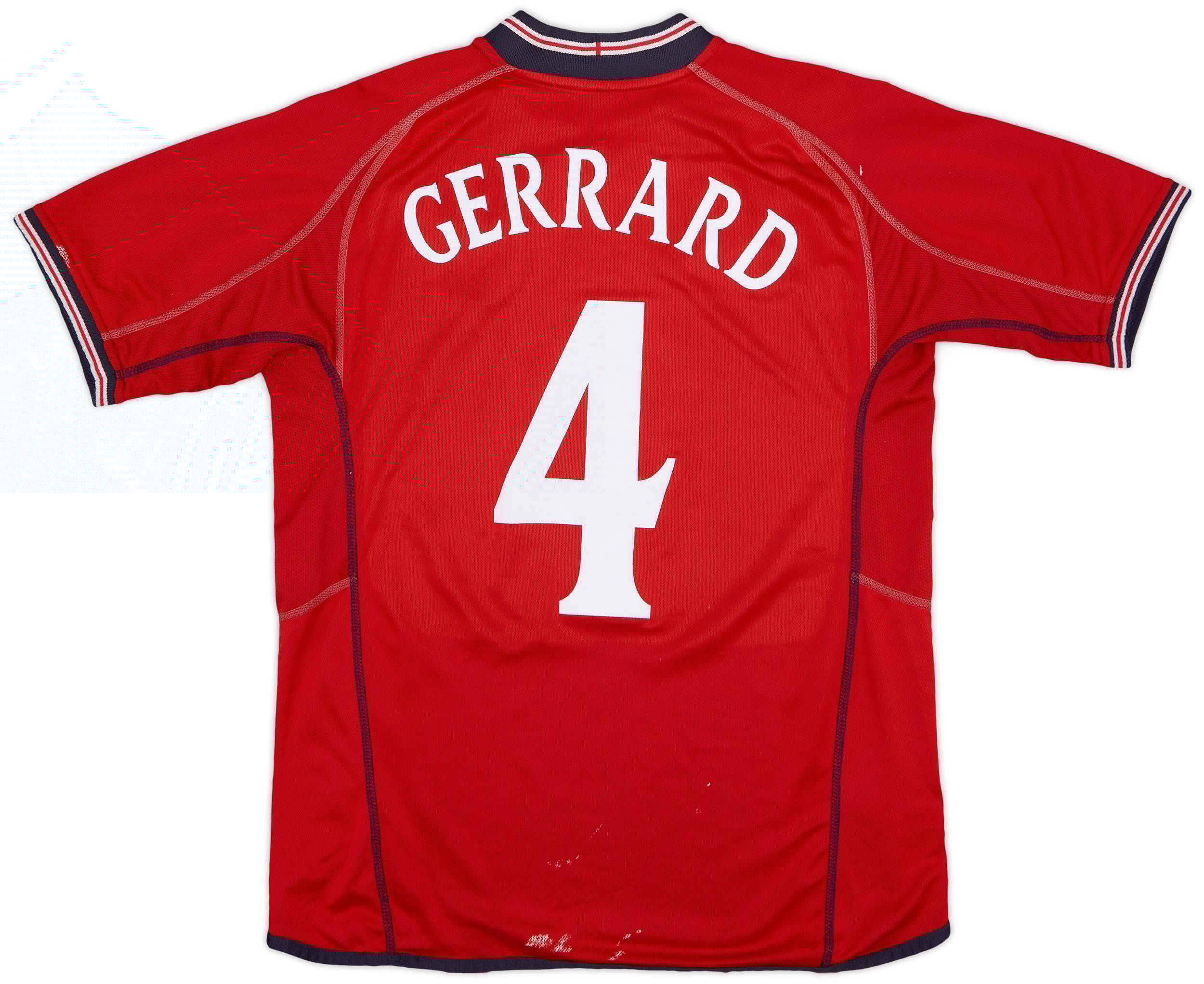 2002-04 England Away Shirt Gerrard #4 - 5/10 - (L)
