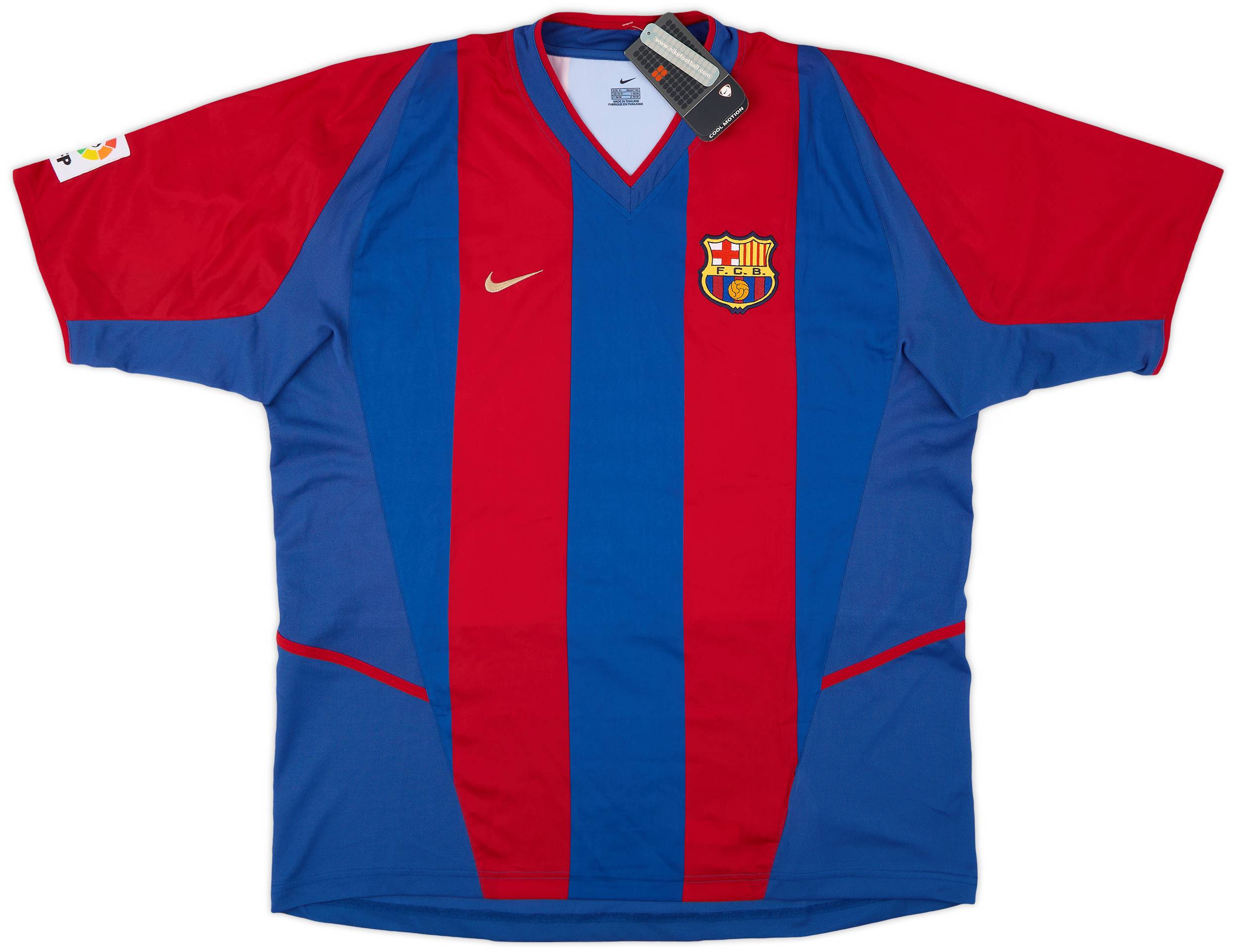 2002-03 Barcelona Home Shirt Xavi #6 (XL)