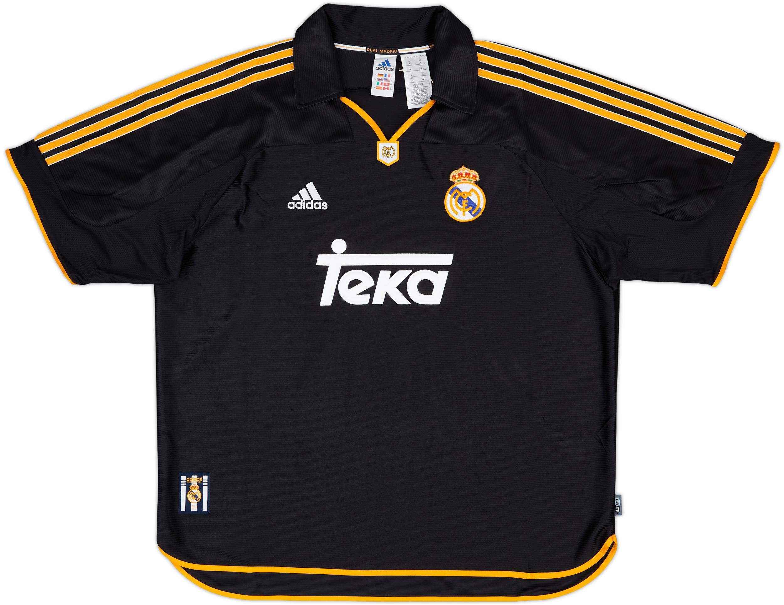 【代引可】 1999-00 #14 J.M.Guti Shirt Away Reissue adidas Madrid Real 記念グッズ