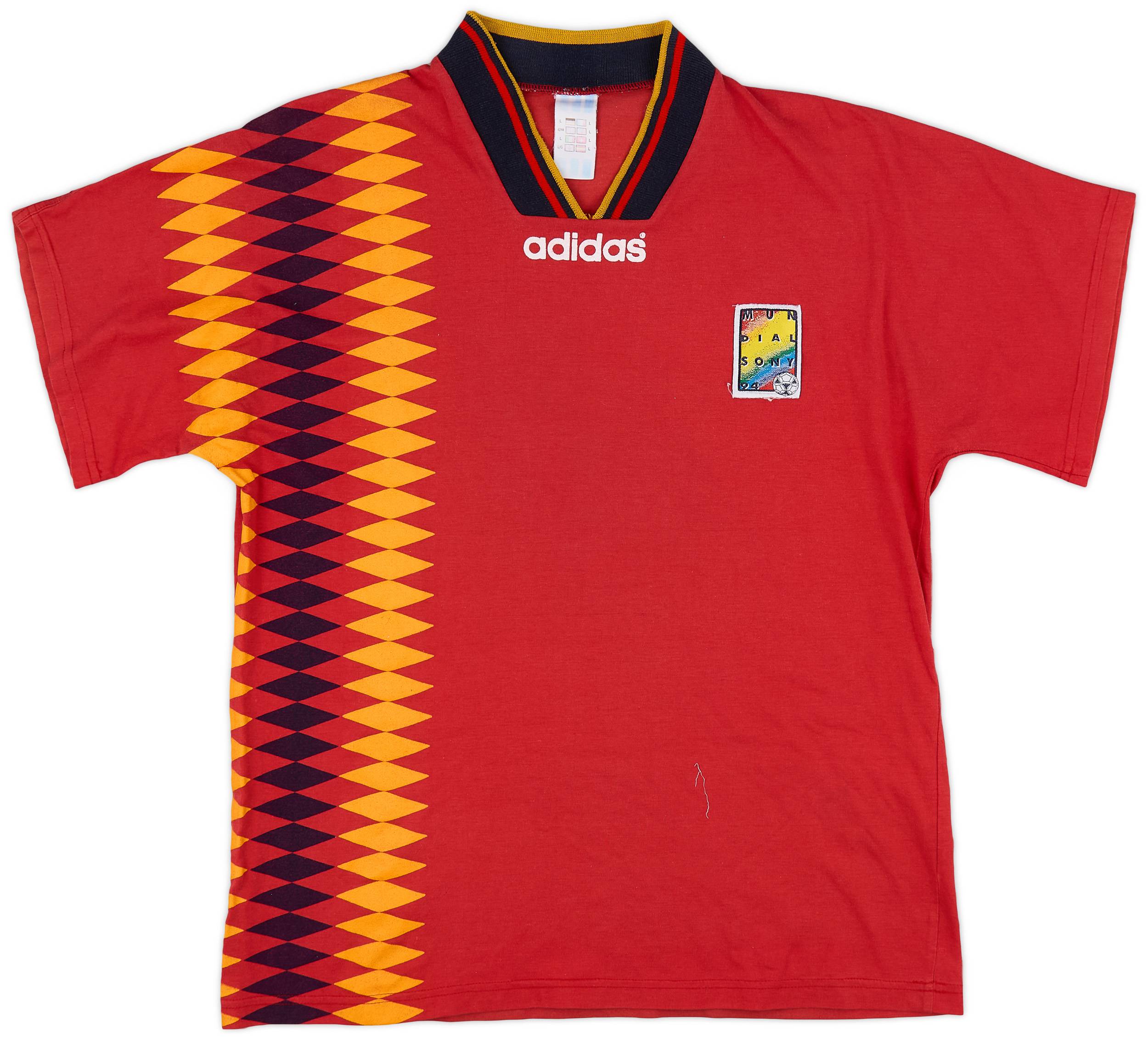 シャツ 50s~ Football T 1994 World Cup 94 adidas Tee - 8/10 - (L)