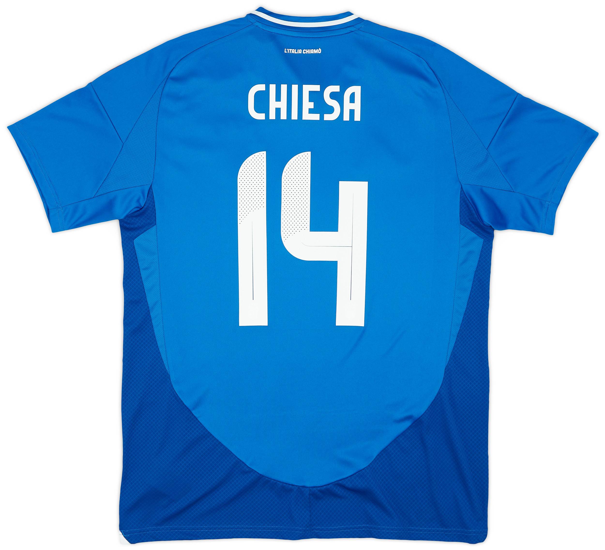競売 2024-25 Italy Home Shirt Chiesa #14 ウェア