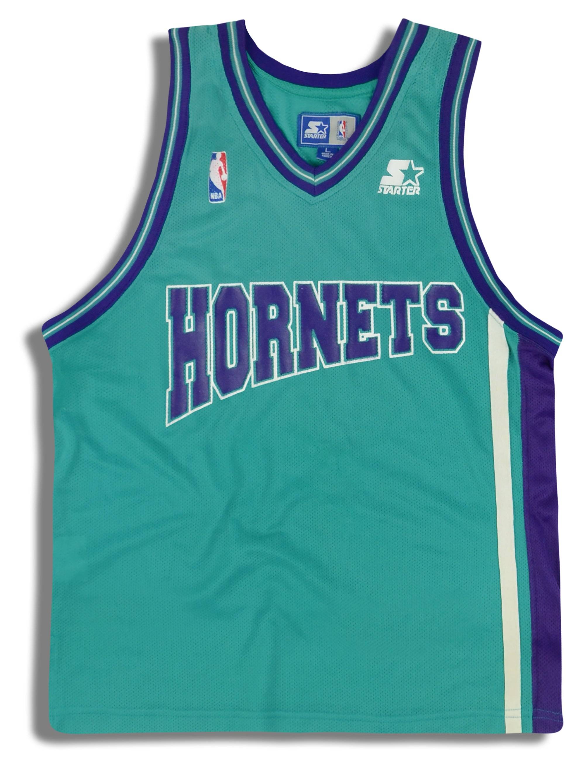 STARTER 90s Charlotte NBA HORNETS ホーネッツ 1990s Charlotte Hornets Starter Jersey L