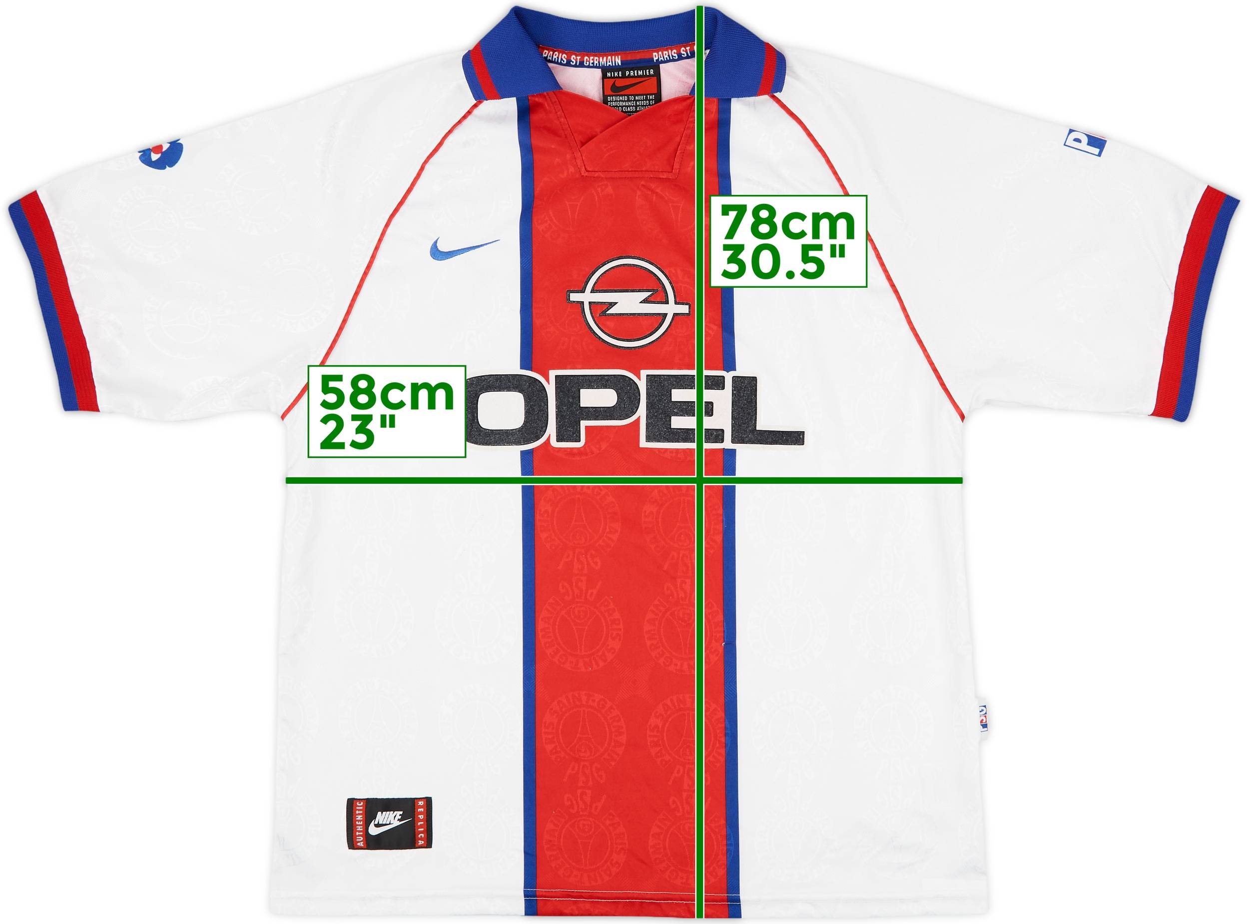 1996-97 Paris Saint-Germain Away Shirt - 9/10 - (XL)