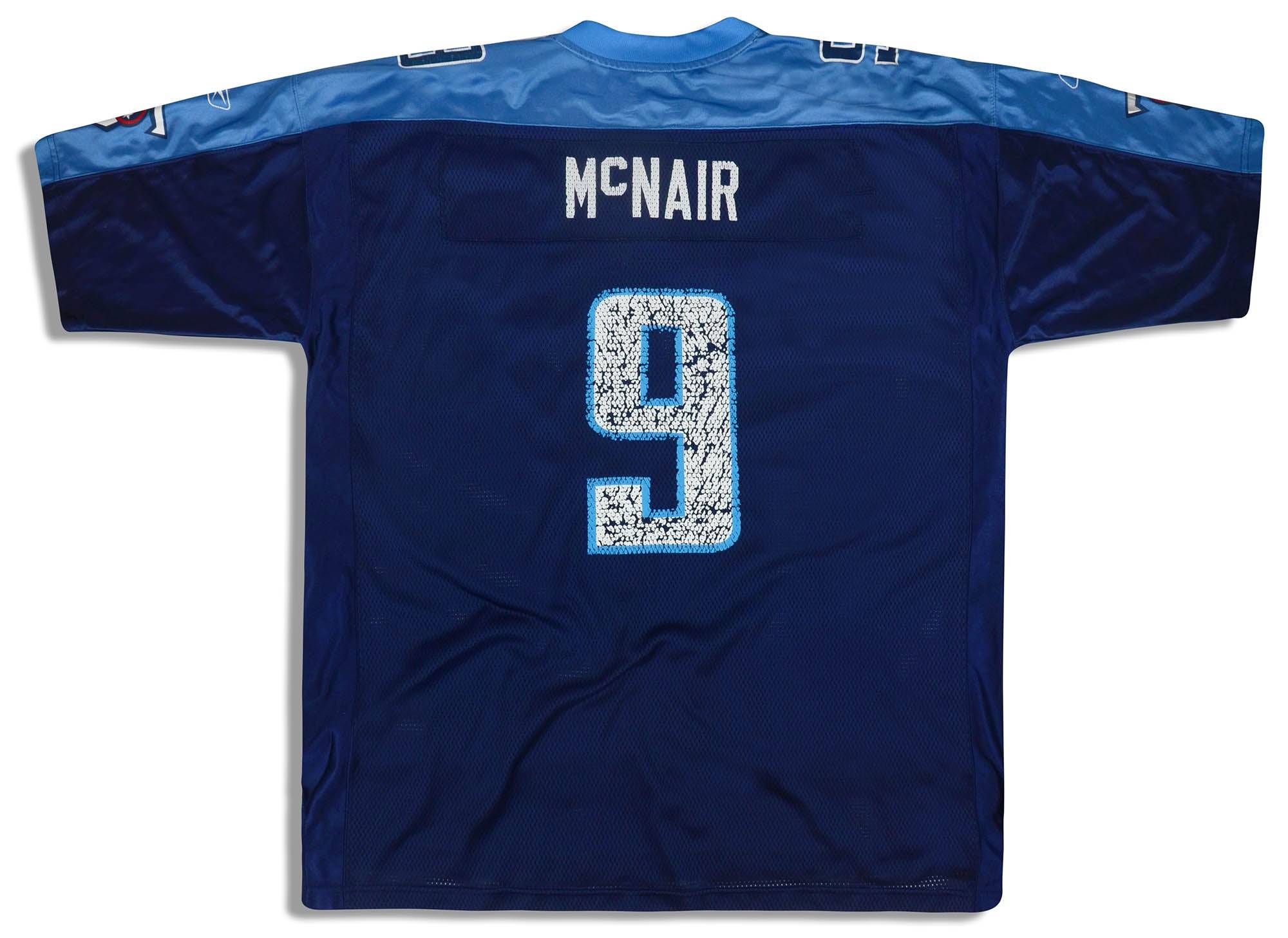 激美品　NFL リーボック　テネシー　TITRNS ゲームシャツ　McNAIR 2005 Tennessee Titans McNair #9 Reebok On Field Jersey (Home