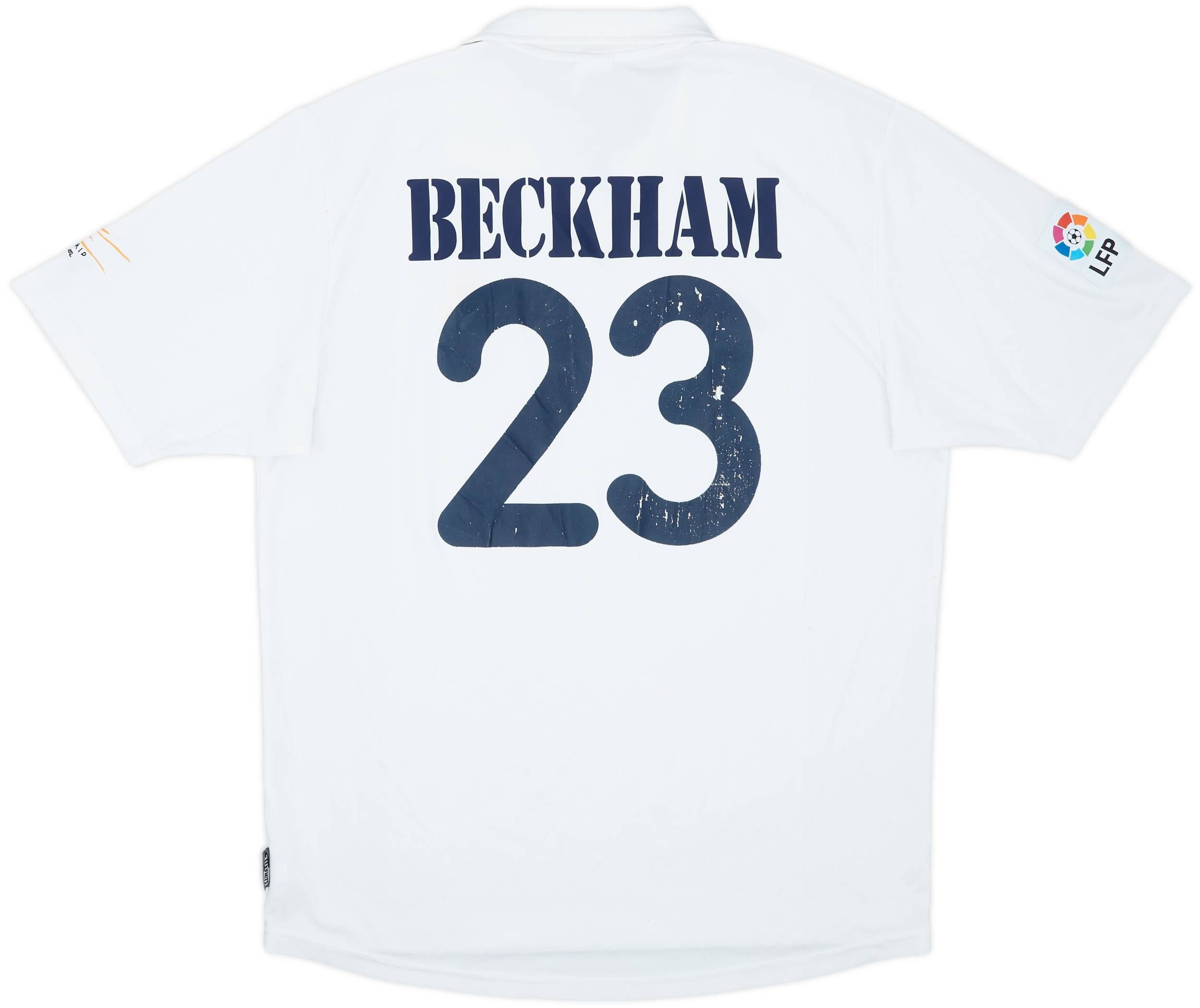 2002-03 Real Madrid Centenary Home Shirt Beckham #23 - 5/10