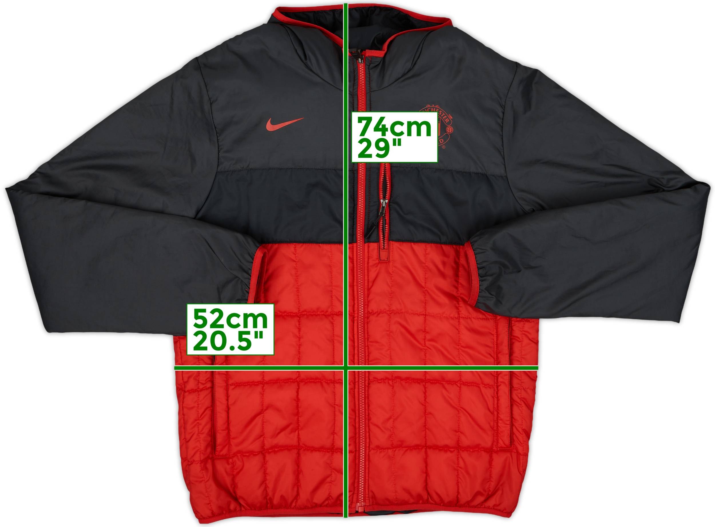 2002-03 Manchester United Nike 1/4 Zip Reversible Top - 8/10