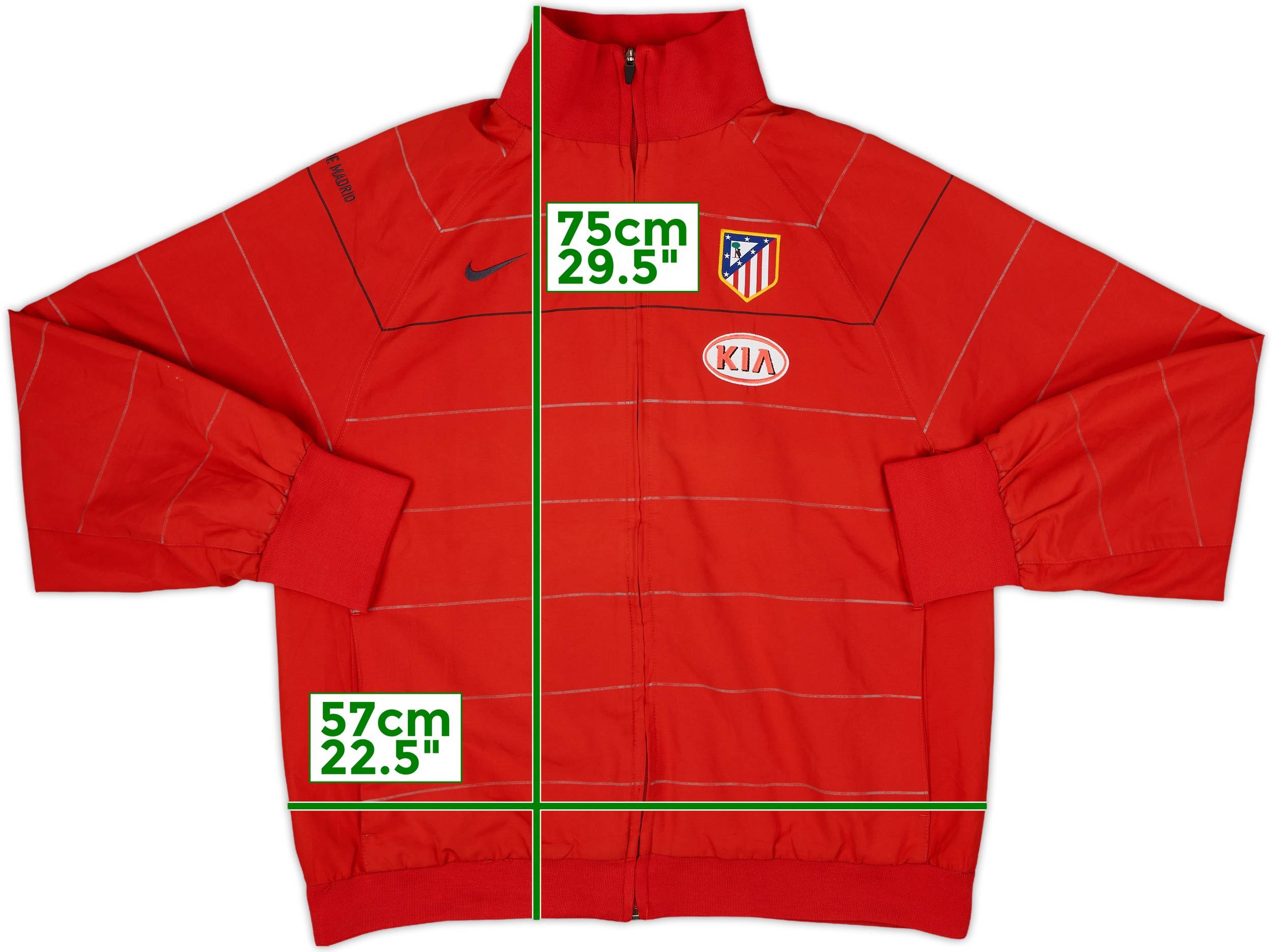2008-09 Atletico Madrid Nike Track Jacket - 6/10 - (L)