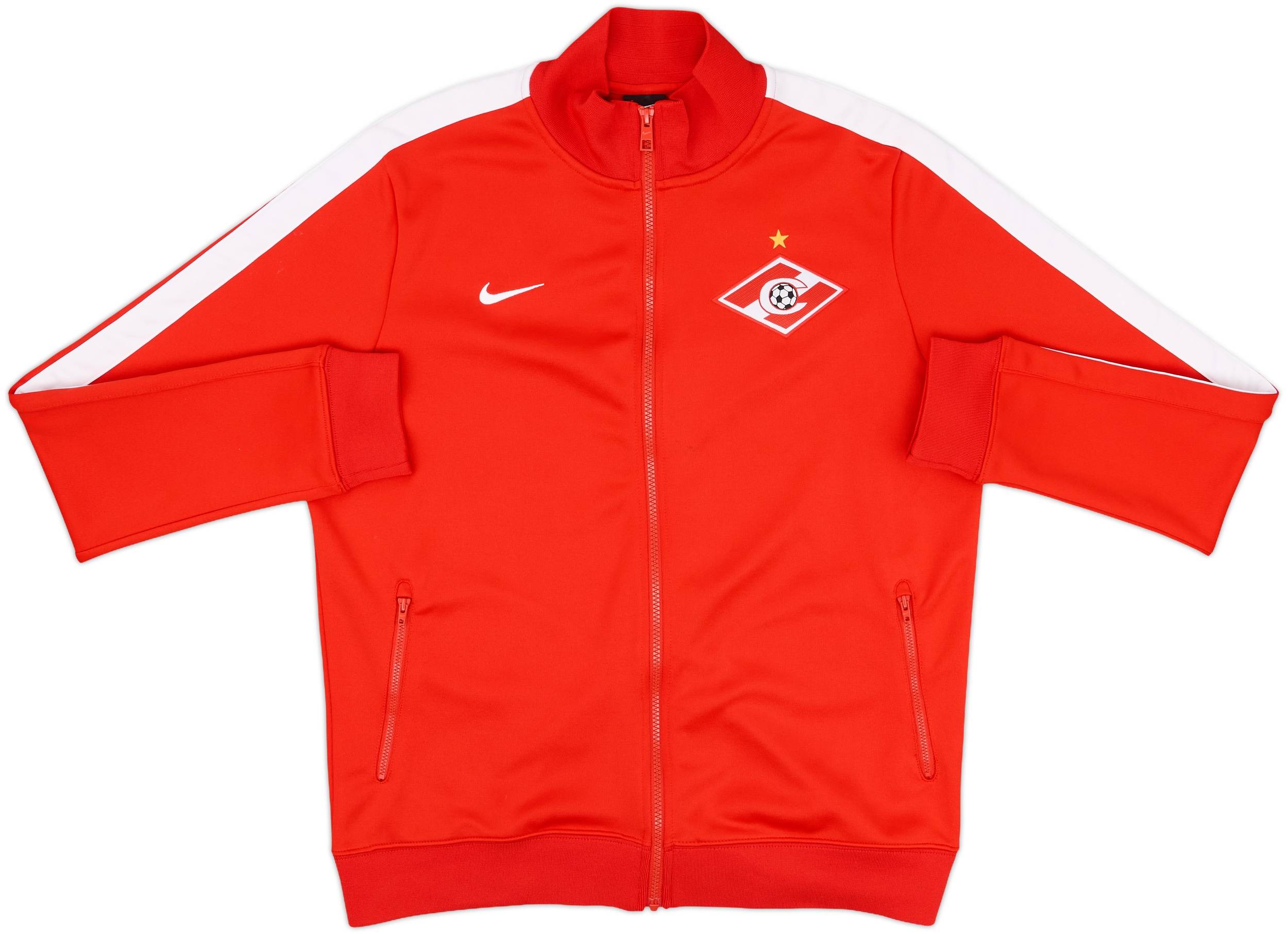 Vintage 70's Nike Track Jacket HipHop Grunge sz M Blue/Red