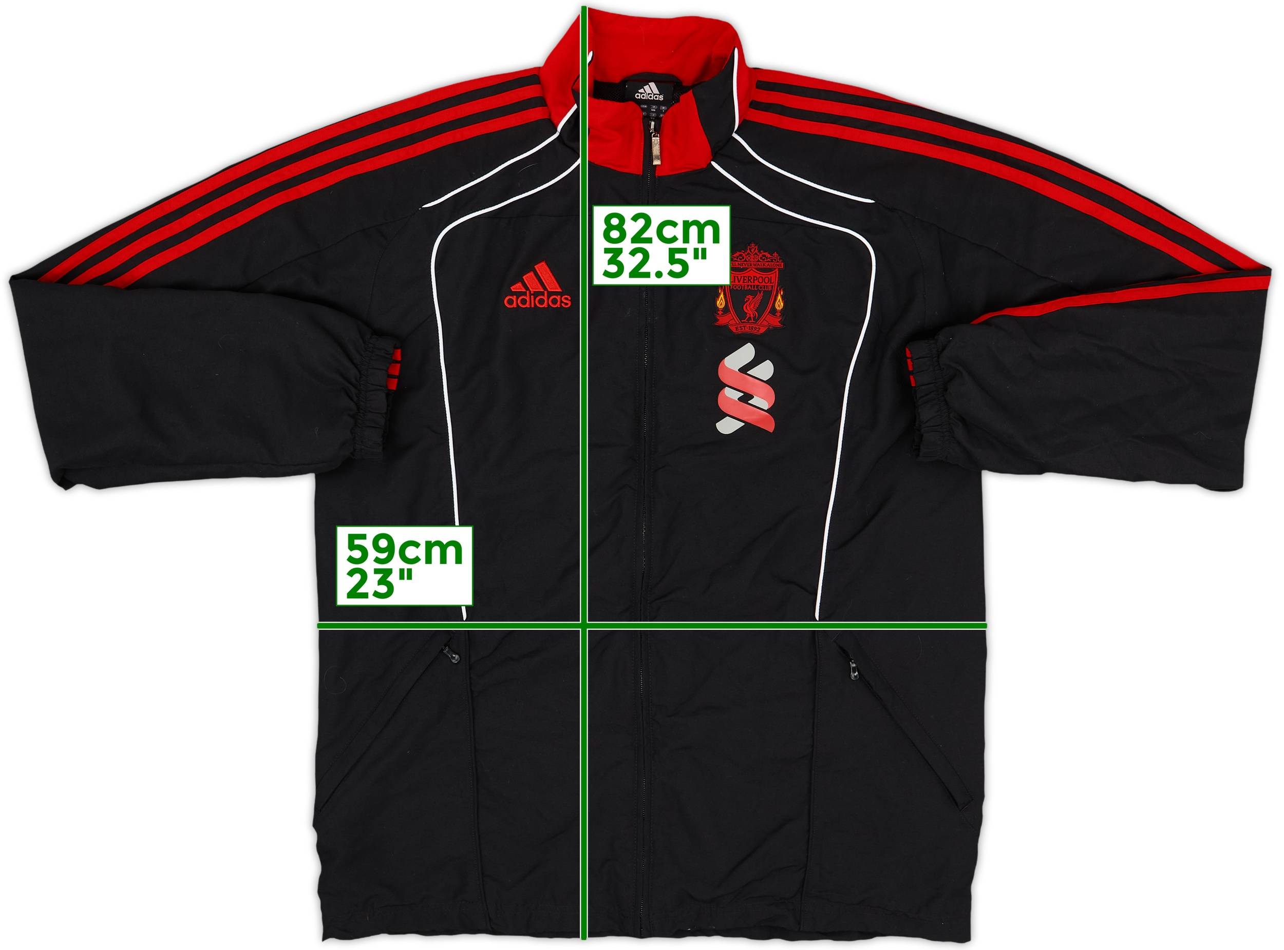 MEN'S ADIDAS FC LIVERPOOL 2010/2011 TRACK JACKET TRAINING
