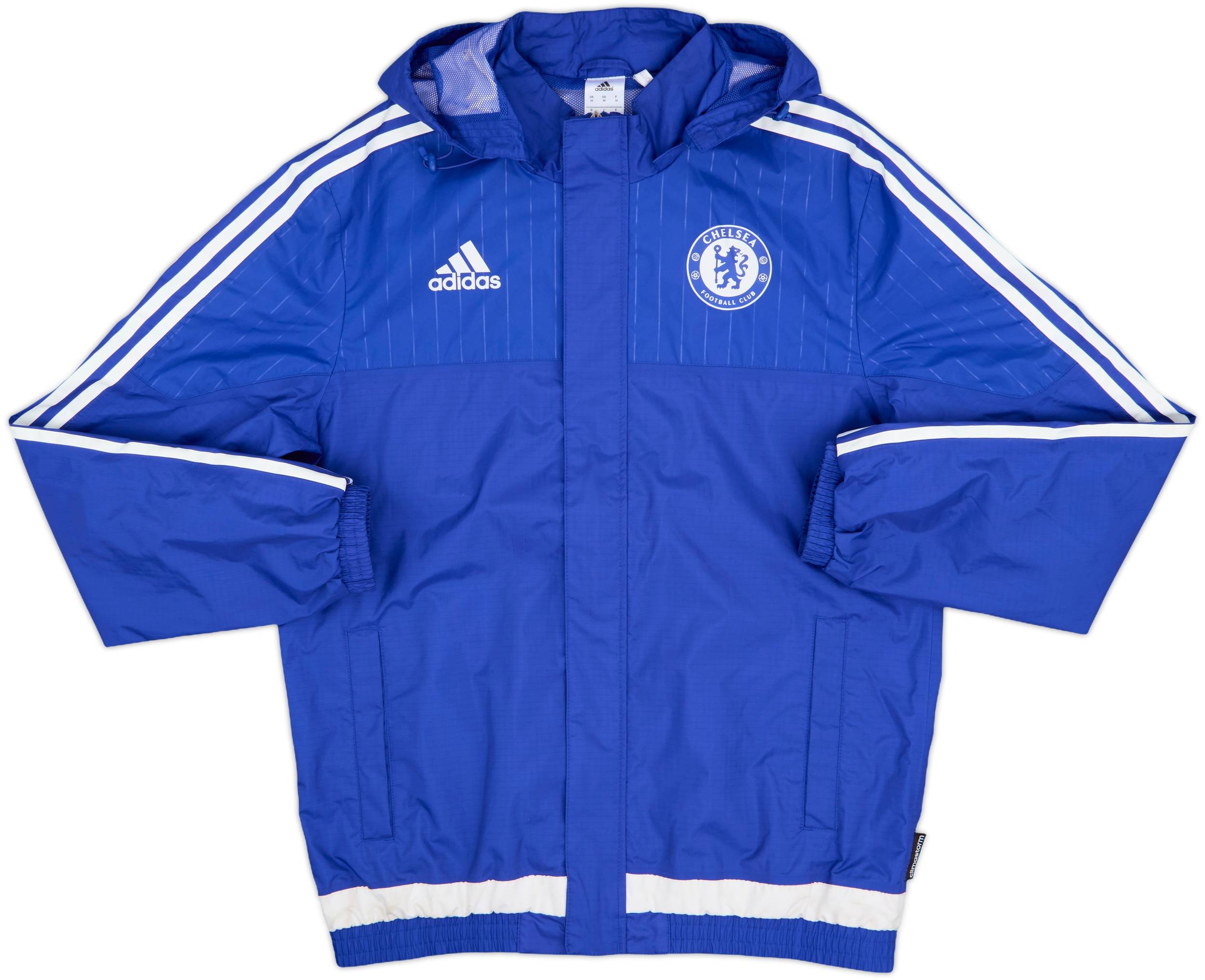 2015-16 Chelsea adidas Hooded Rain Jacket - 8/10 - (M)