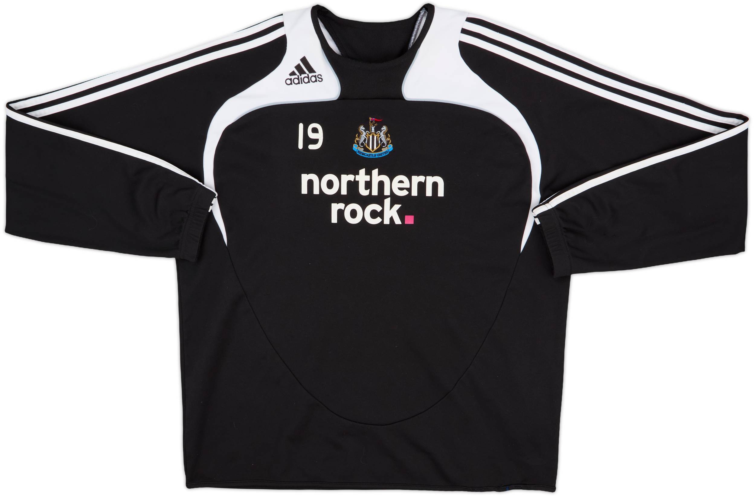 2008-09 Newcastle adidas Player Issue Sweat Top #19 - 8/10