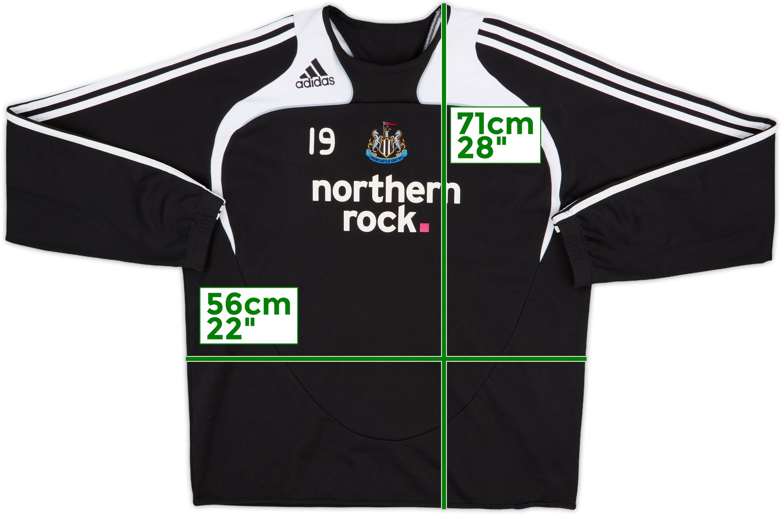 Adidas Newcastle United Northern Rock Clima 365 Black Sweat