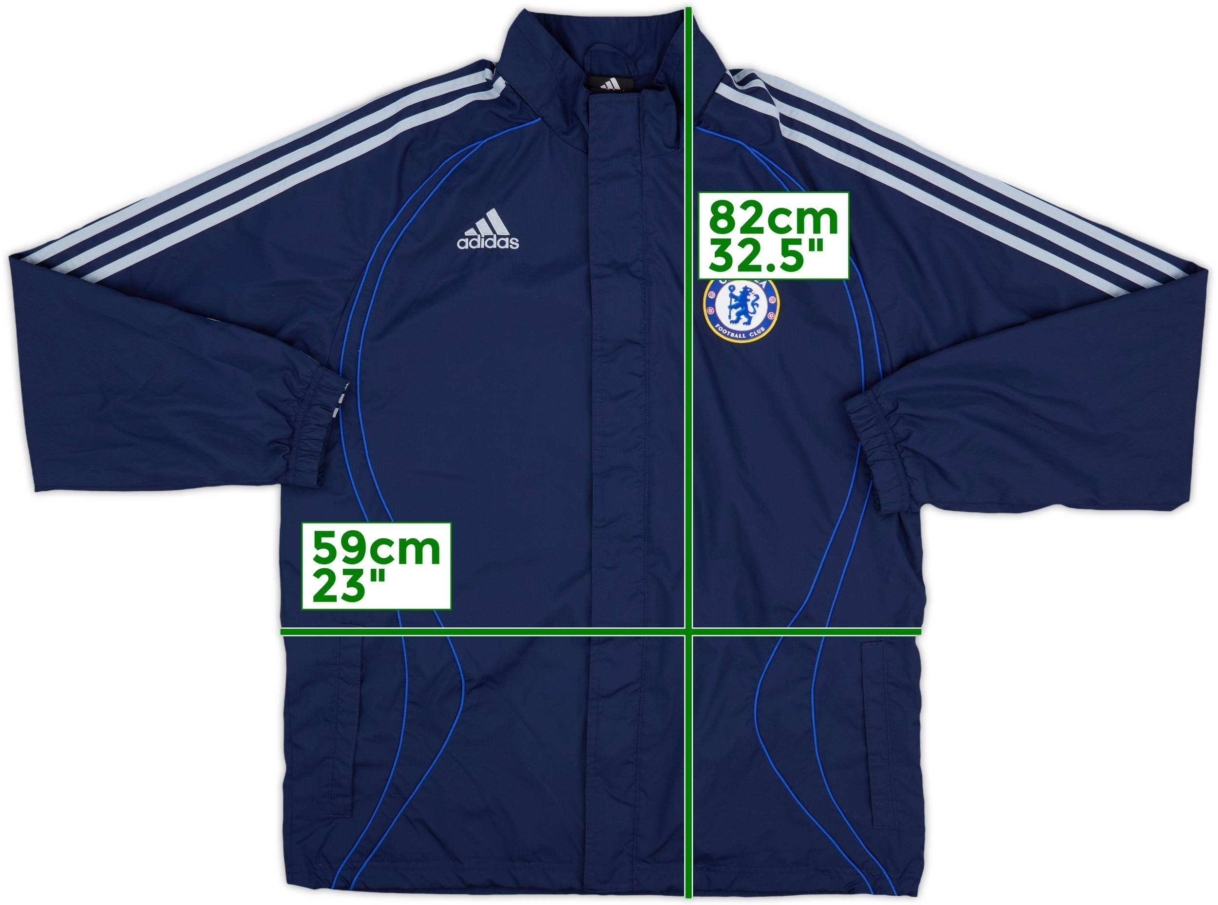 2006-07 Chelsea adidas Hooded Rain Jacket - 10/10 - (M)