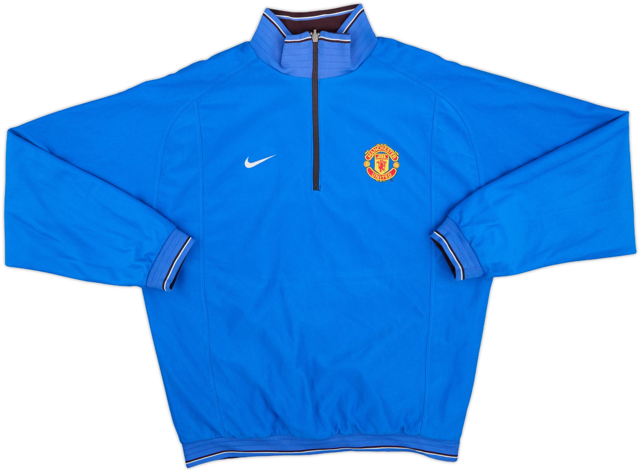 2002-03 Manchester United Nike Reversible 1/4 Zip Drill Top