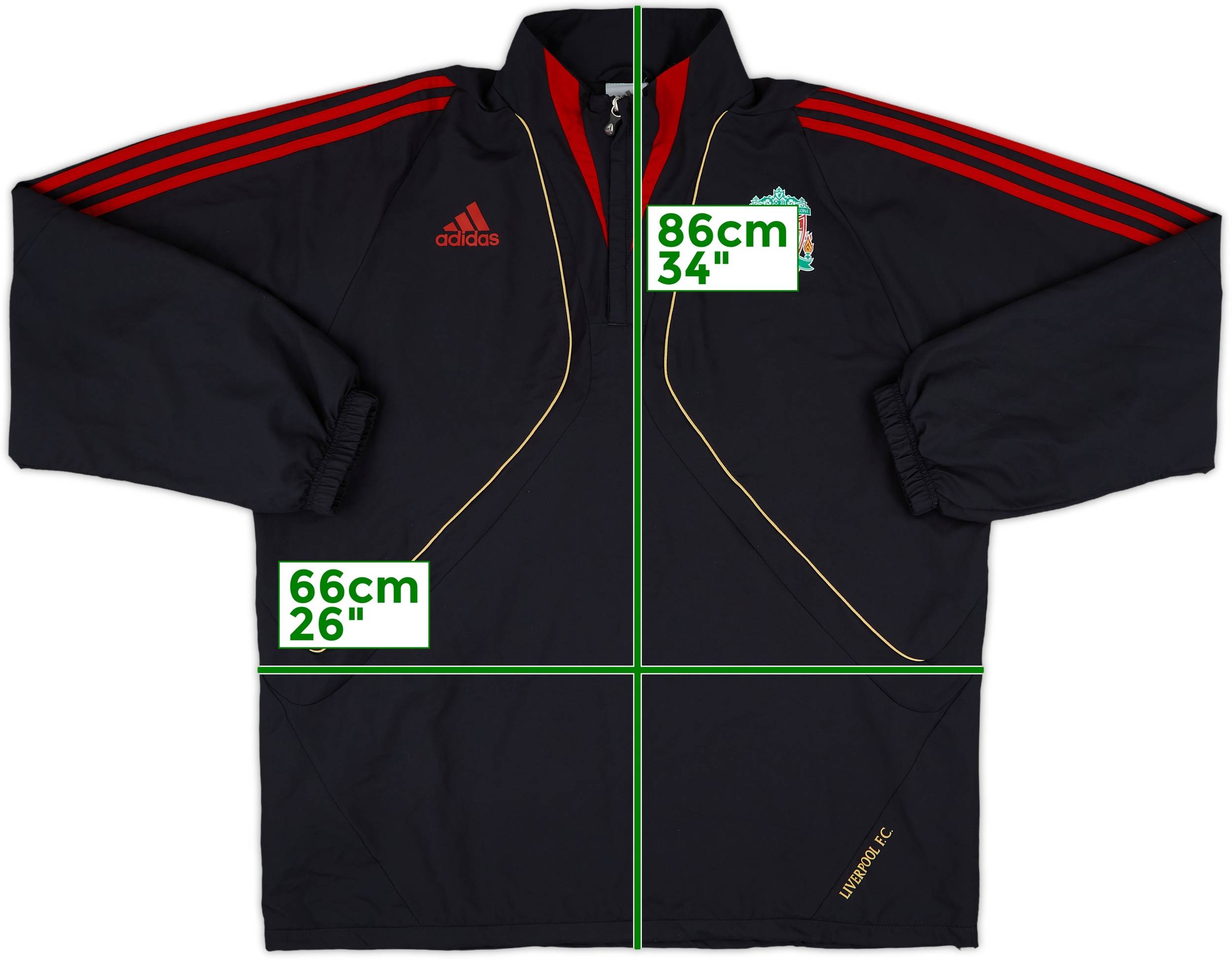 2010-11 Liverpool adidas Track Jacket - 8/10 - (L)