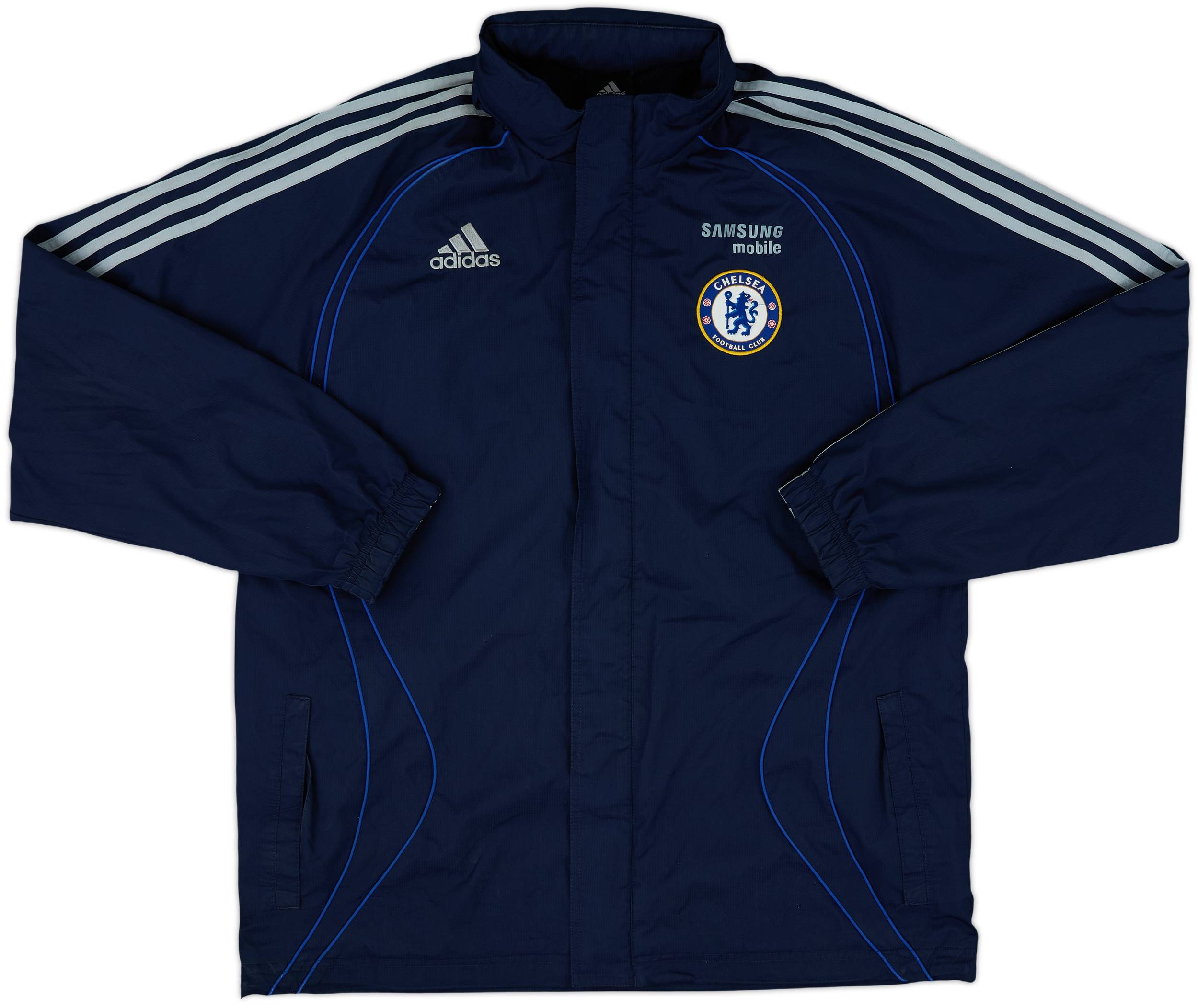 2006-07 Chelsea adidas Hooded Rain Jacket - 9/10 - (M)