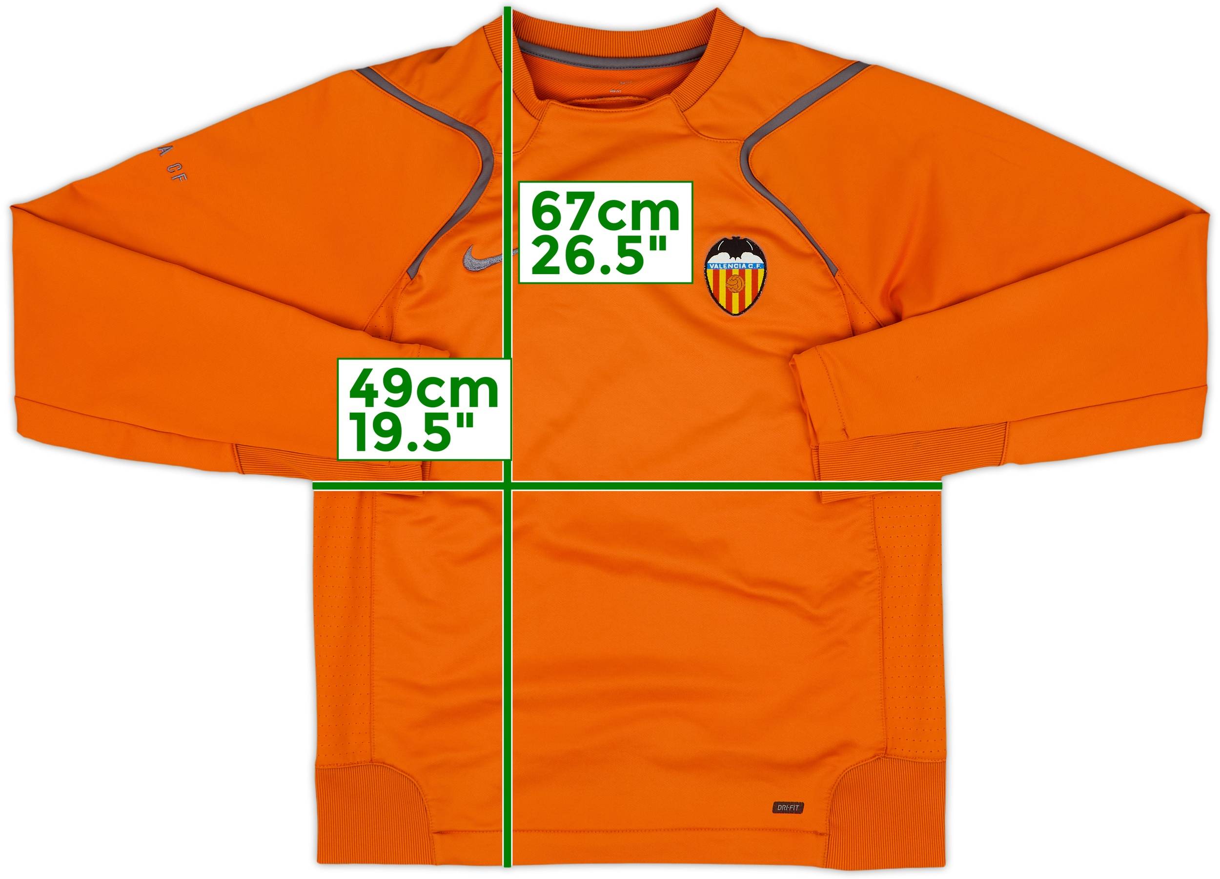 2006-07 Valencia Nike Training Shirt - 9/10 - (L)