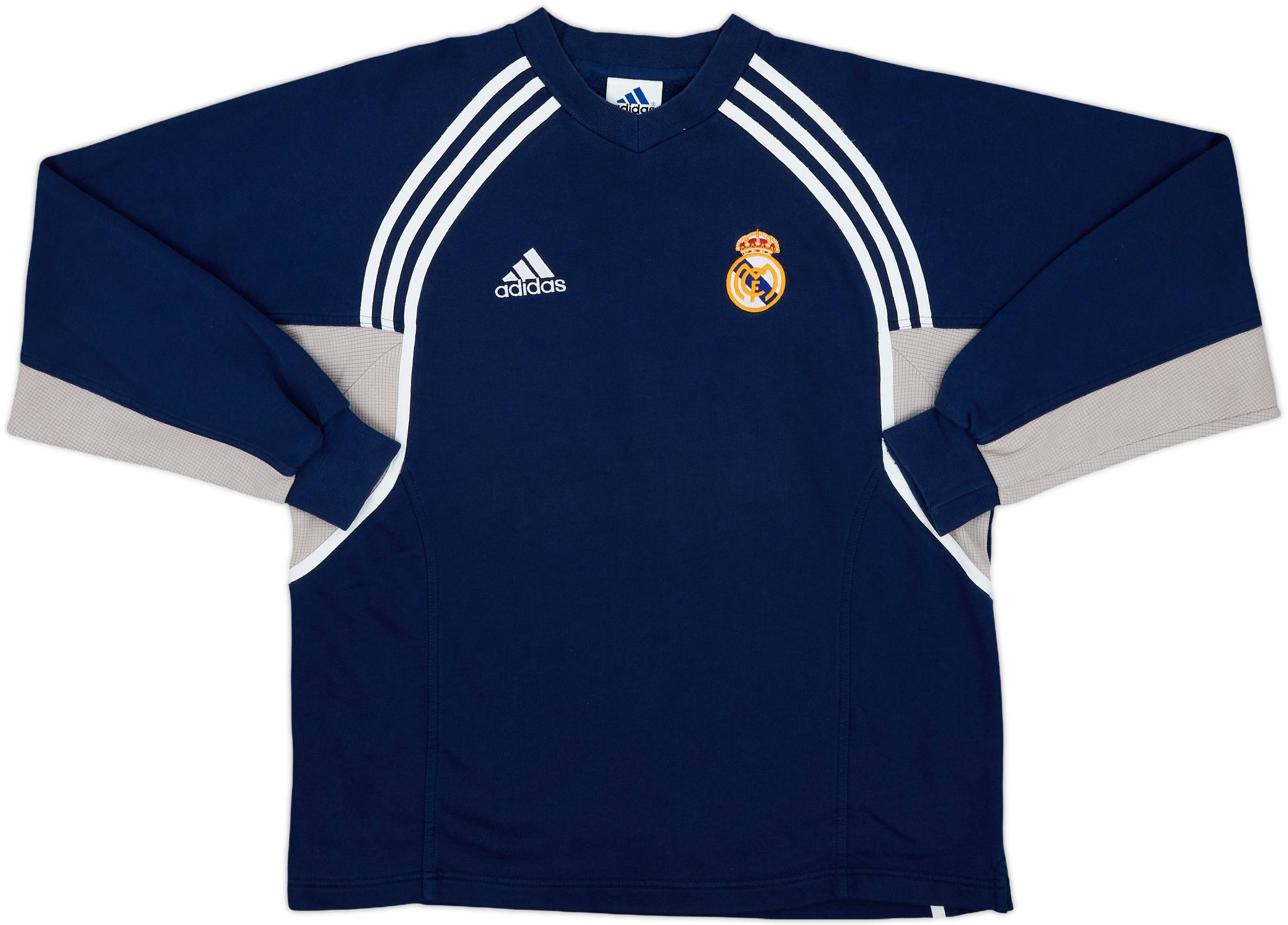 2000-01 Real Madrid adidas Sweat Top - 9/10 - (M)