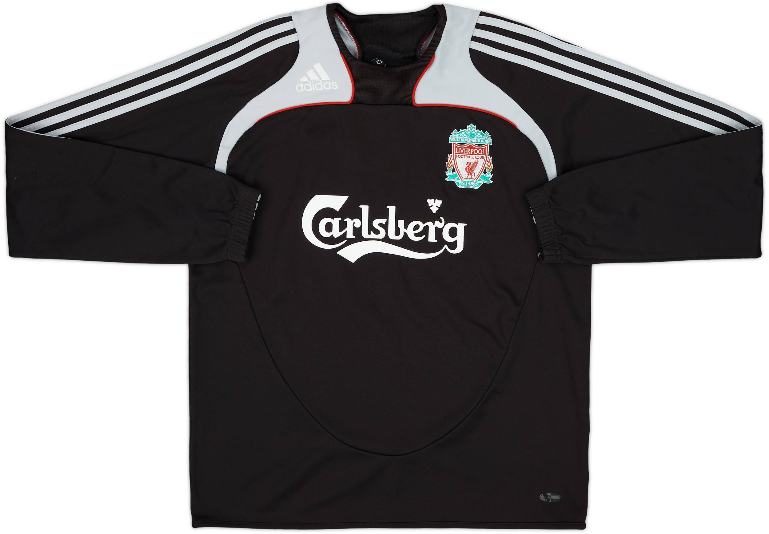 2008-09 Liverpool adidas Sweat Top - 9/10 - (S)