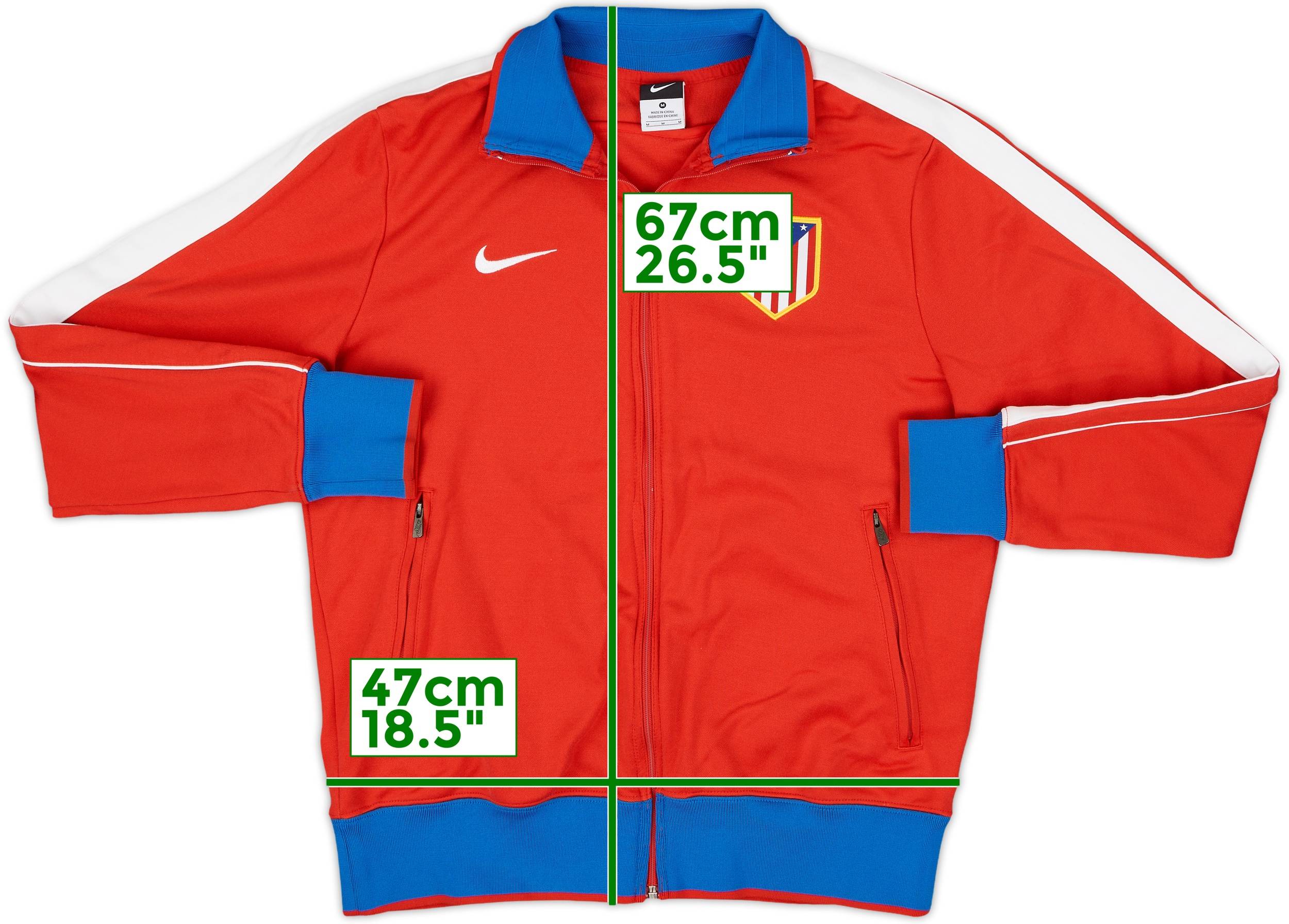 新品本物 Madrid Atletico 2010-11 Nike (M) - 8/10 - Jacket Track ウェア