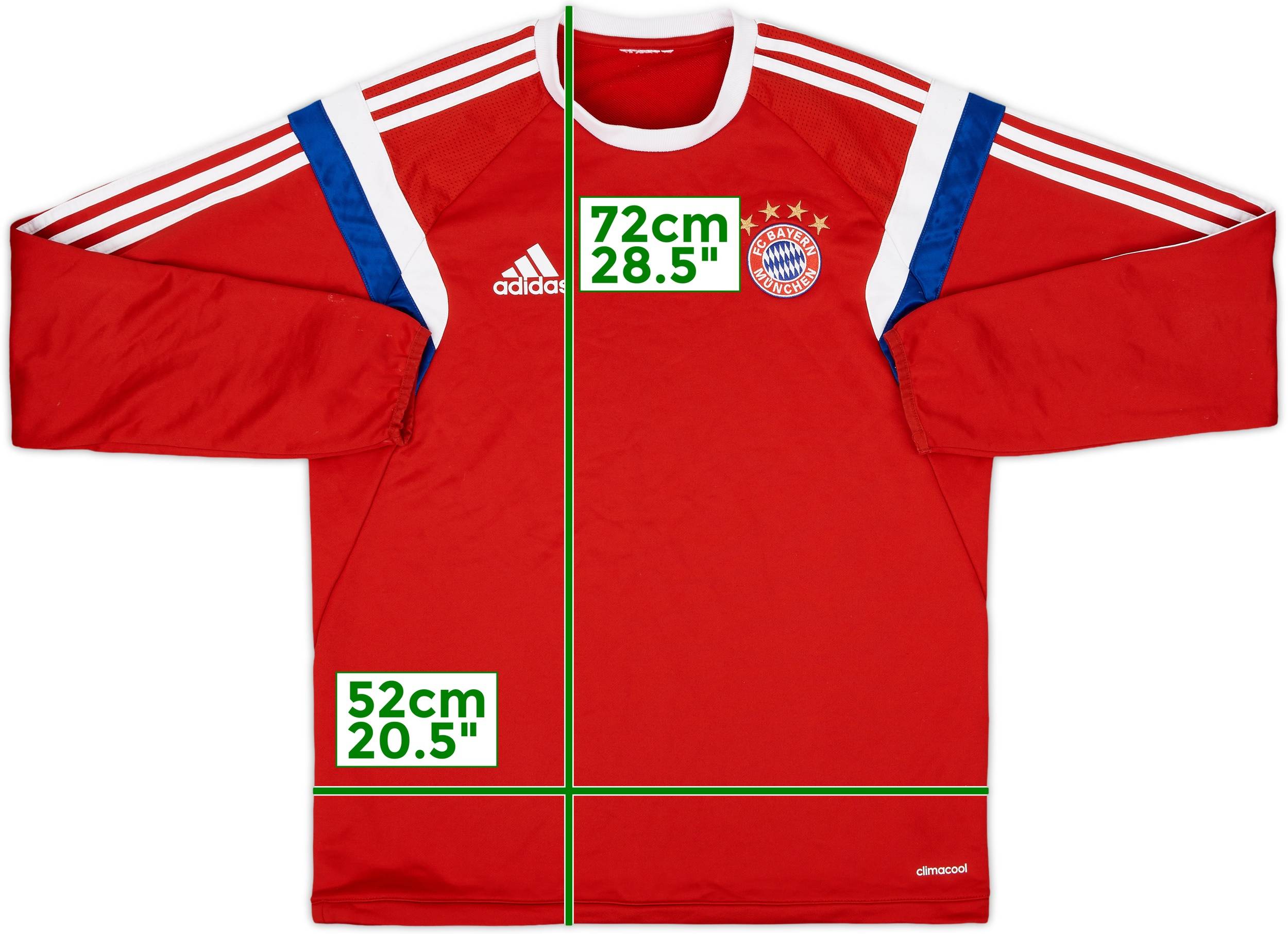 ウェア adidas FC Bayern Munchen 2014-15 2014-15 Bayern Munich adidas Sweat Top - 6/10 - (L)