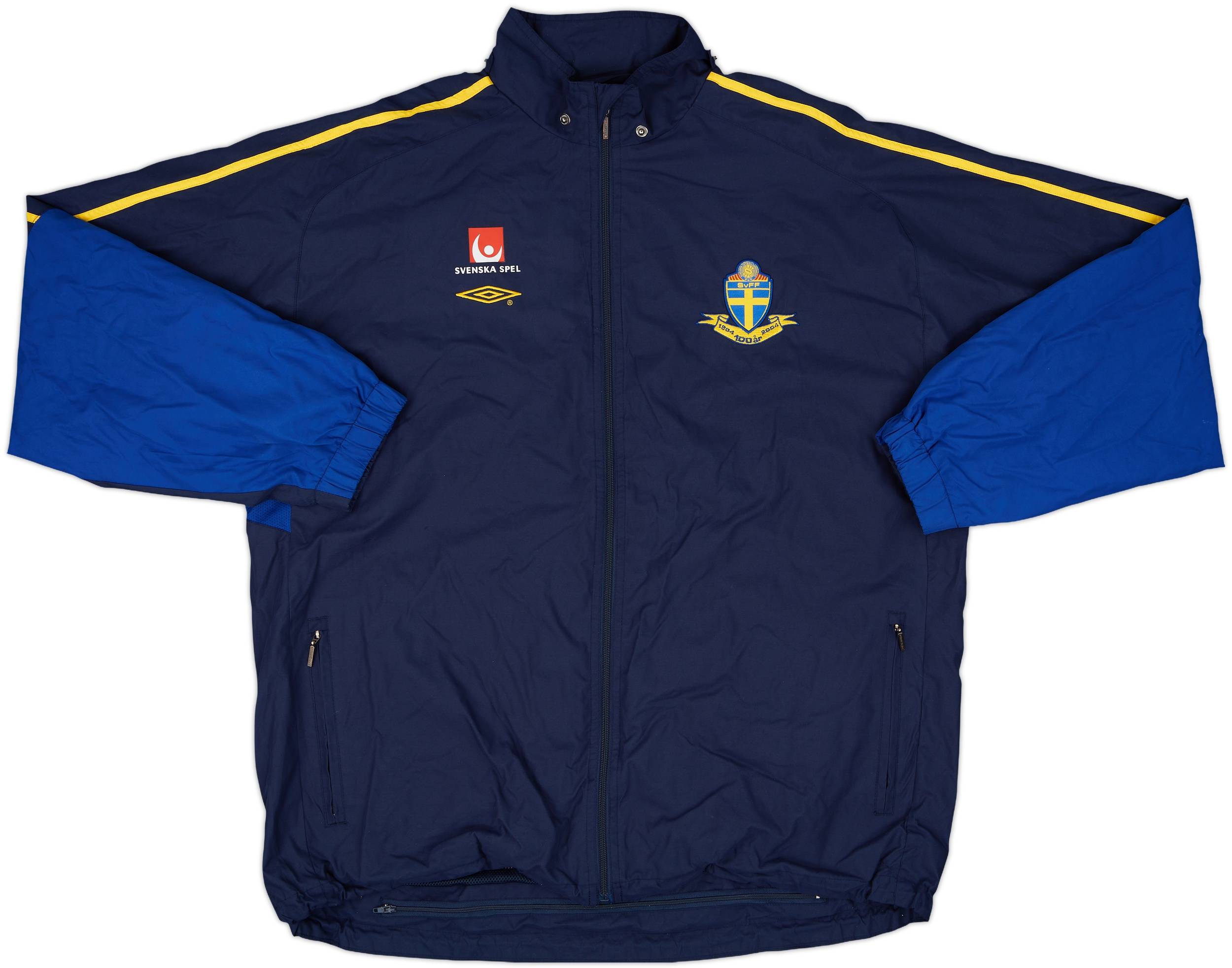 2004-05 Sweden Umbro Track Jacket - 7/10 - (XL)