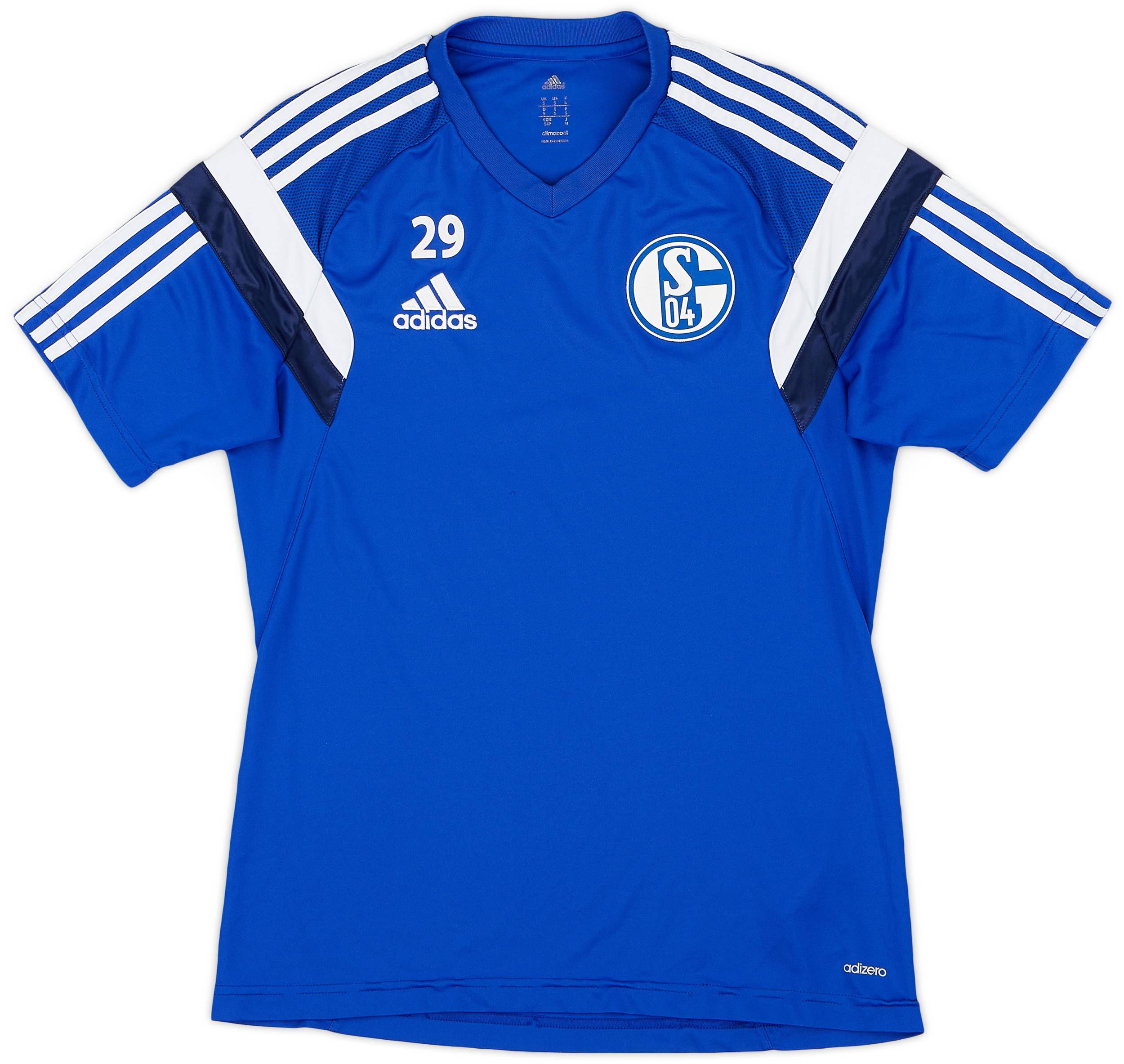 2014-15 Schalke Player Issue adidas Training Shirt #29
