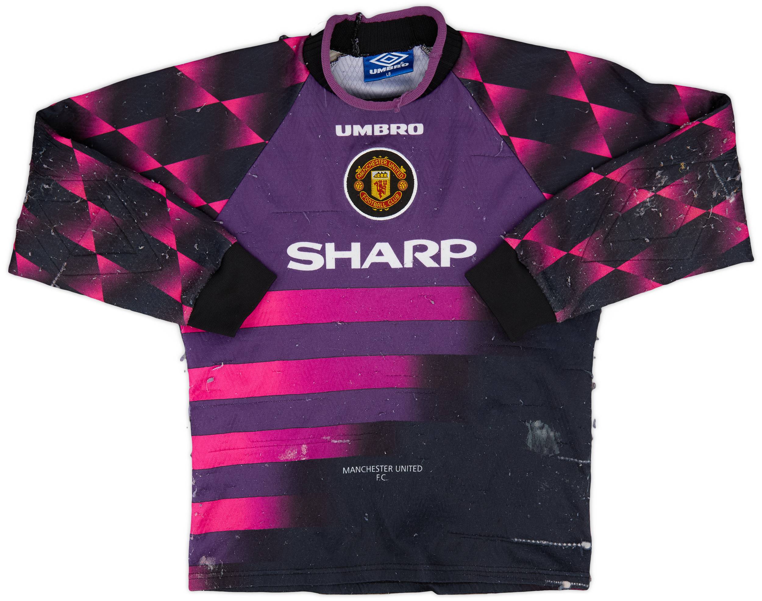 1996-97 Manchester United GK Shirt - 3/10 - (L.Boys)