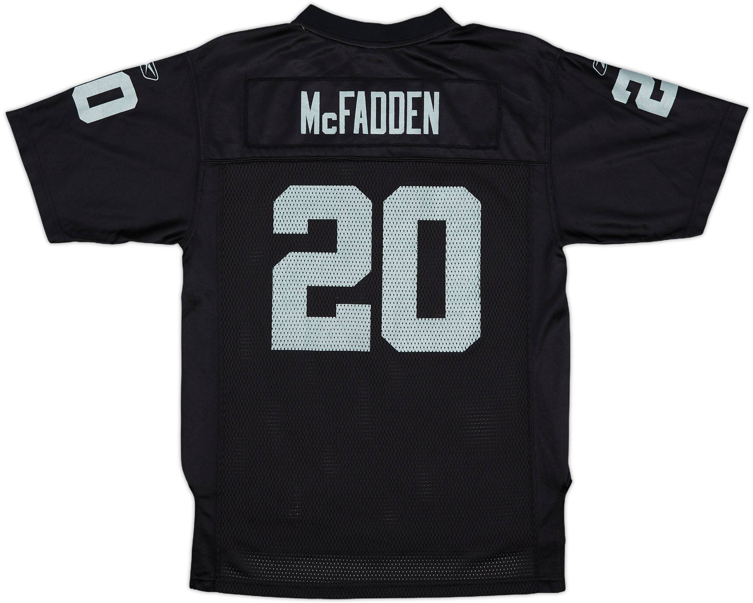 Reebok NFL Raiders Mcfadden #20 ゲームシャツ 2008-11 Oakland Raiders McFadden #20 Reebok On Field Home Jersey