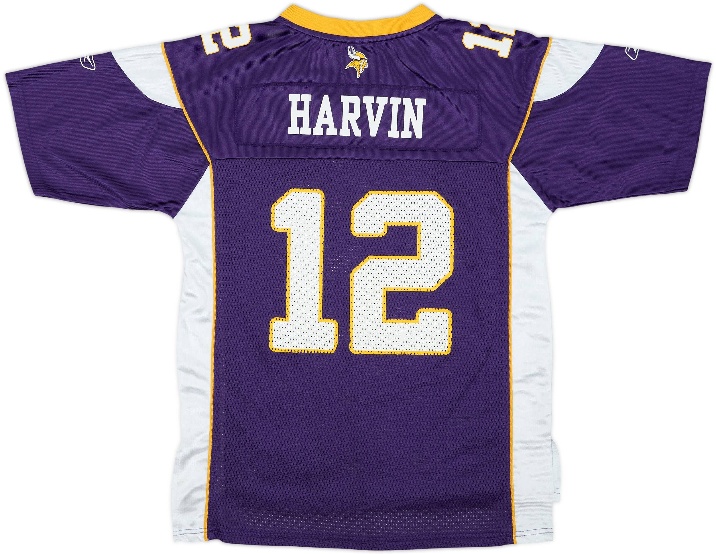 2009-11 Minnesota Vikings Harvin #12 Reebok On Field Home Jersey