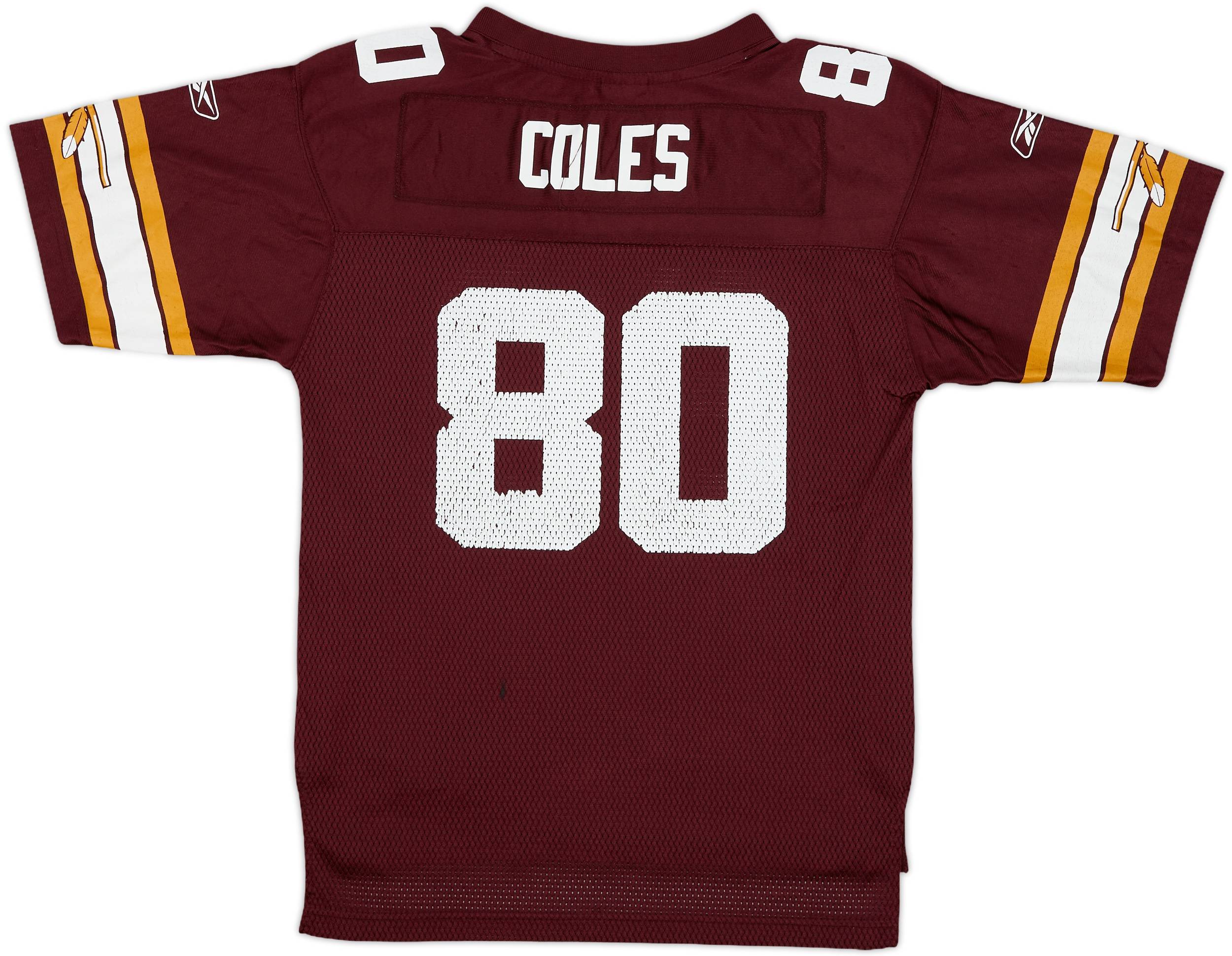 2004 Washington Redskins Coles #80 Reebok On Field Alternate