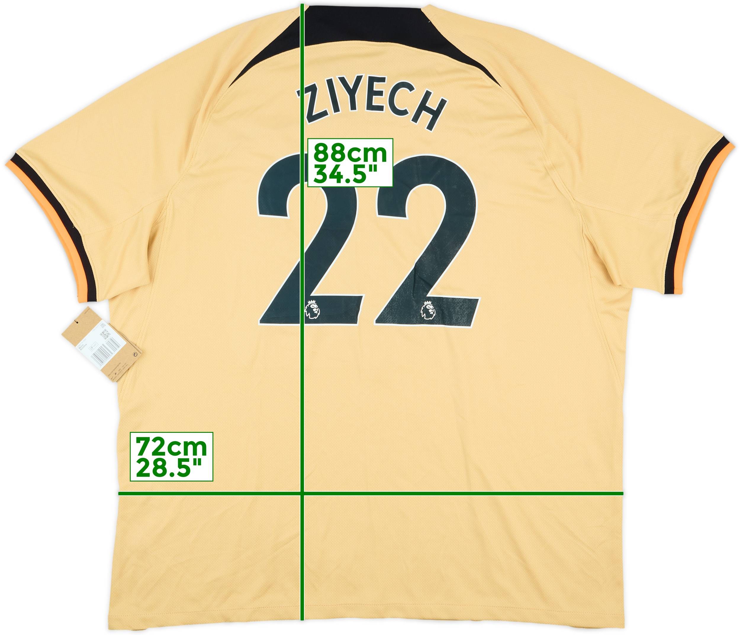 2022-23 Chelsea Third Shirt Ziyech #22 (3XL)