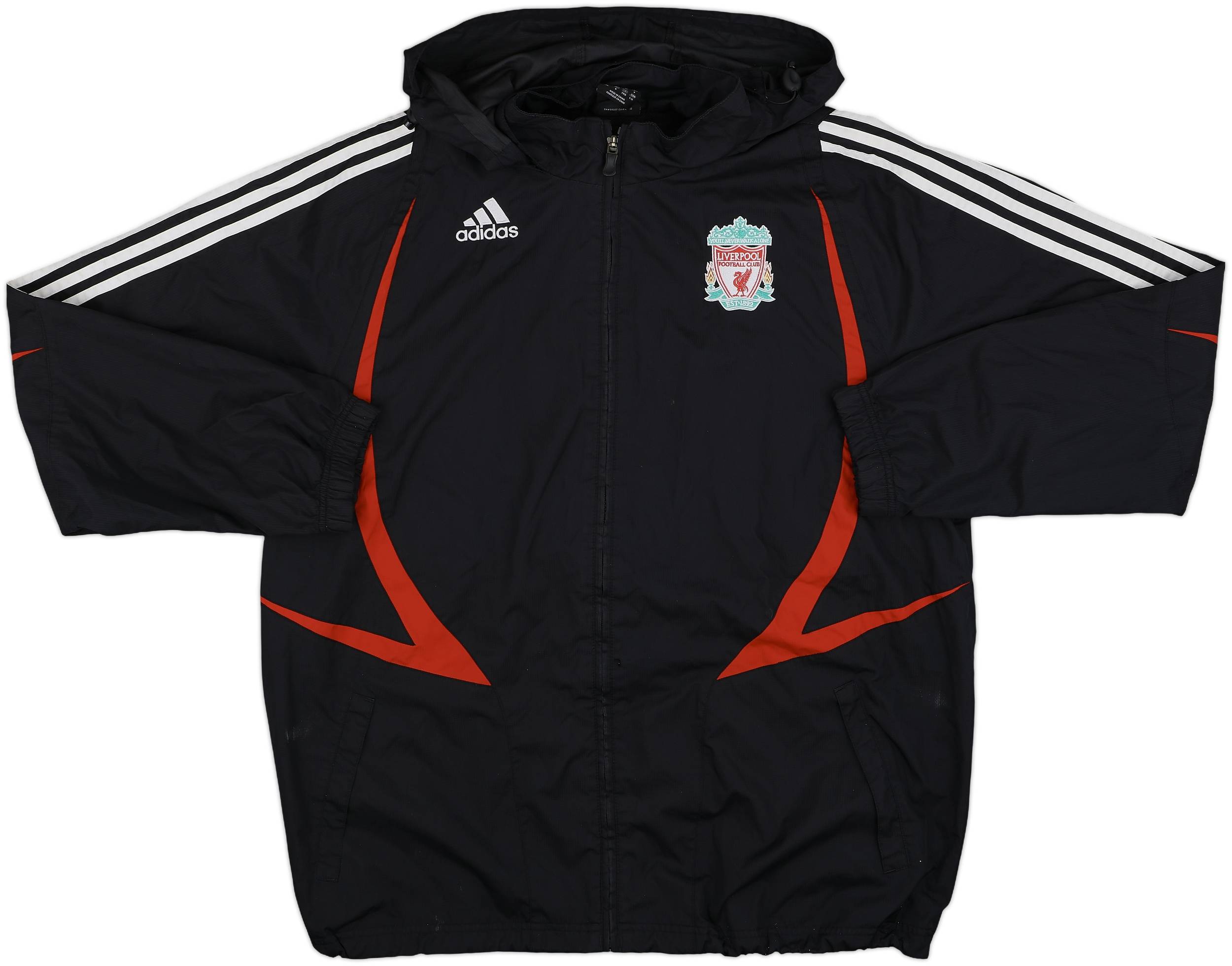 2007-08 Liverpool adidas Hooded Track Jacket - 8/10 - (L/XL)
